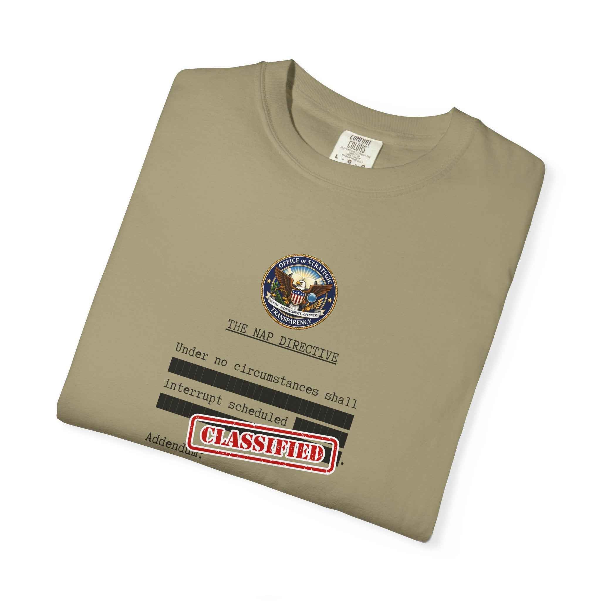 The Nap Directive Unisex T-Shirt – Official Rest Policy Graphic Tee