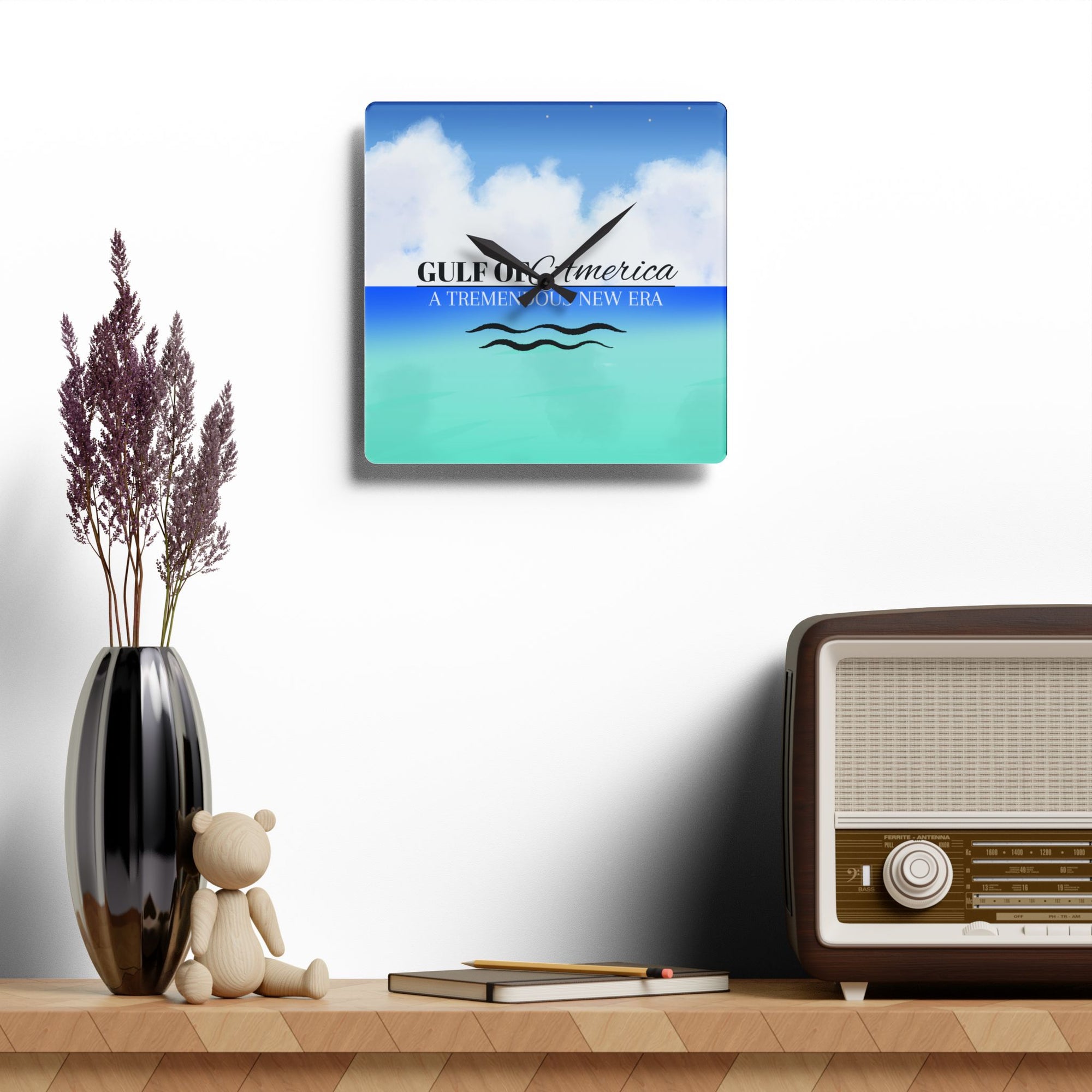 American Gulf Acrylic Wall Clock