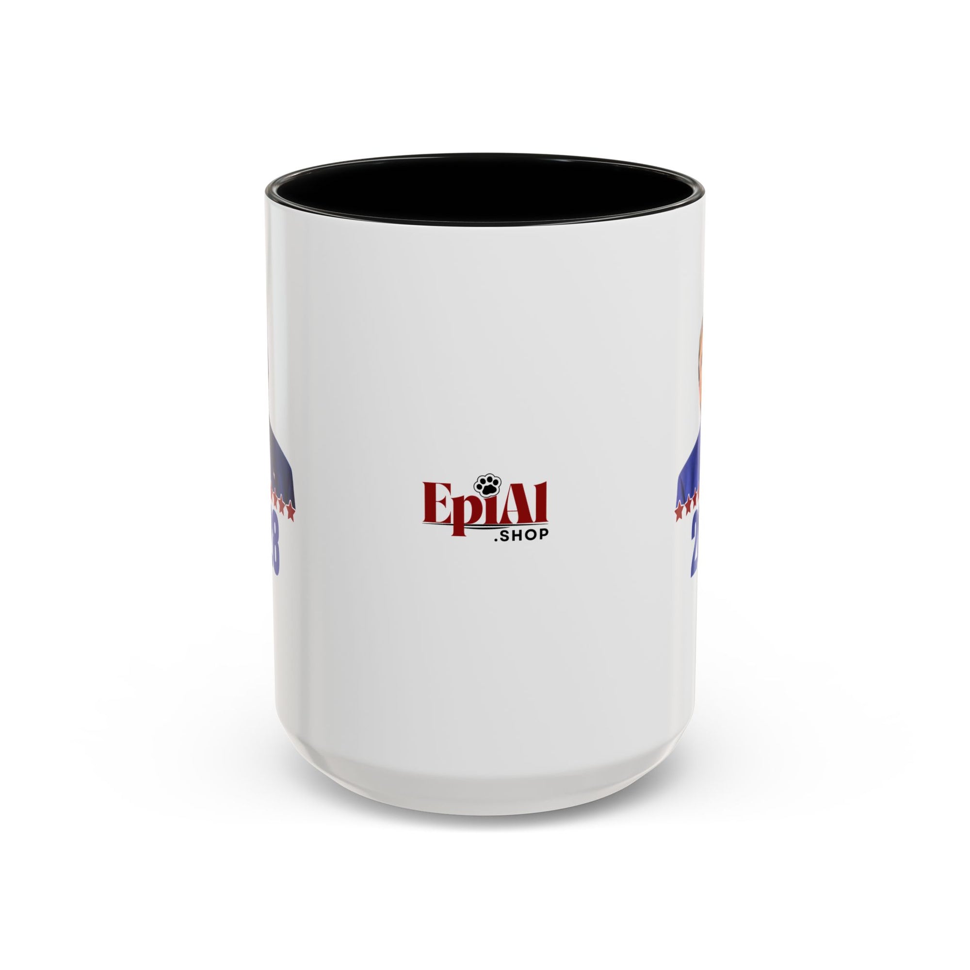 Trump 2028 Accent Coffee Mug - Ceramic Mug for Political Enthusiasts