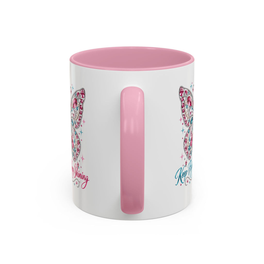 Keep Flying, Keep Shining Rhinestone Butterfly Mug (11oz & 15oz)