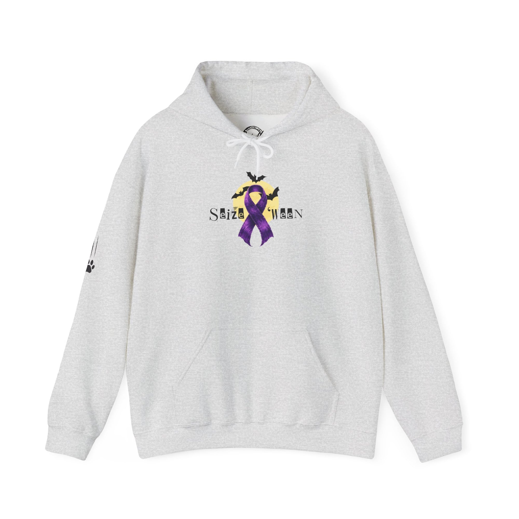 Cozy Halloween Purple Ribbon Hoodie