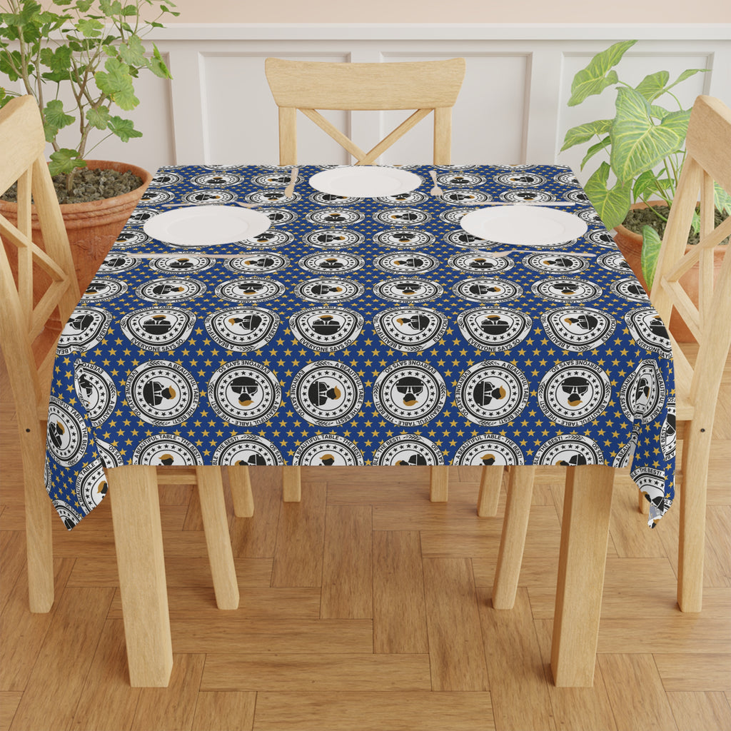 A Beautiful Table Tablecloth – Faux Official Parody Seal Design