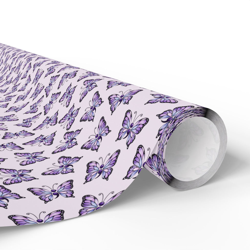 Purple Butterfly Suicide Prevention Awareness Wrapping Paper | Hope & Remembrance Gift Wrap