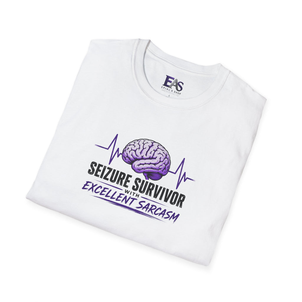 Seizure Survivor With Excellent Sarcasm Epilepsy T-Shirt