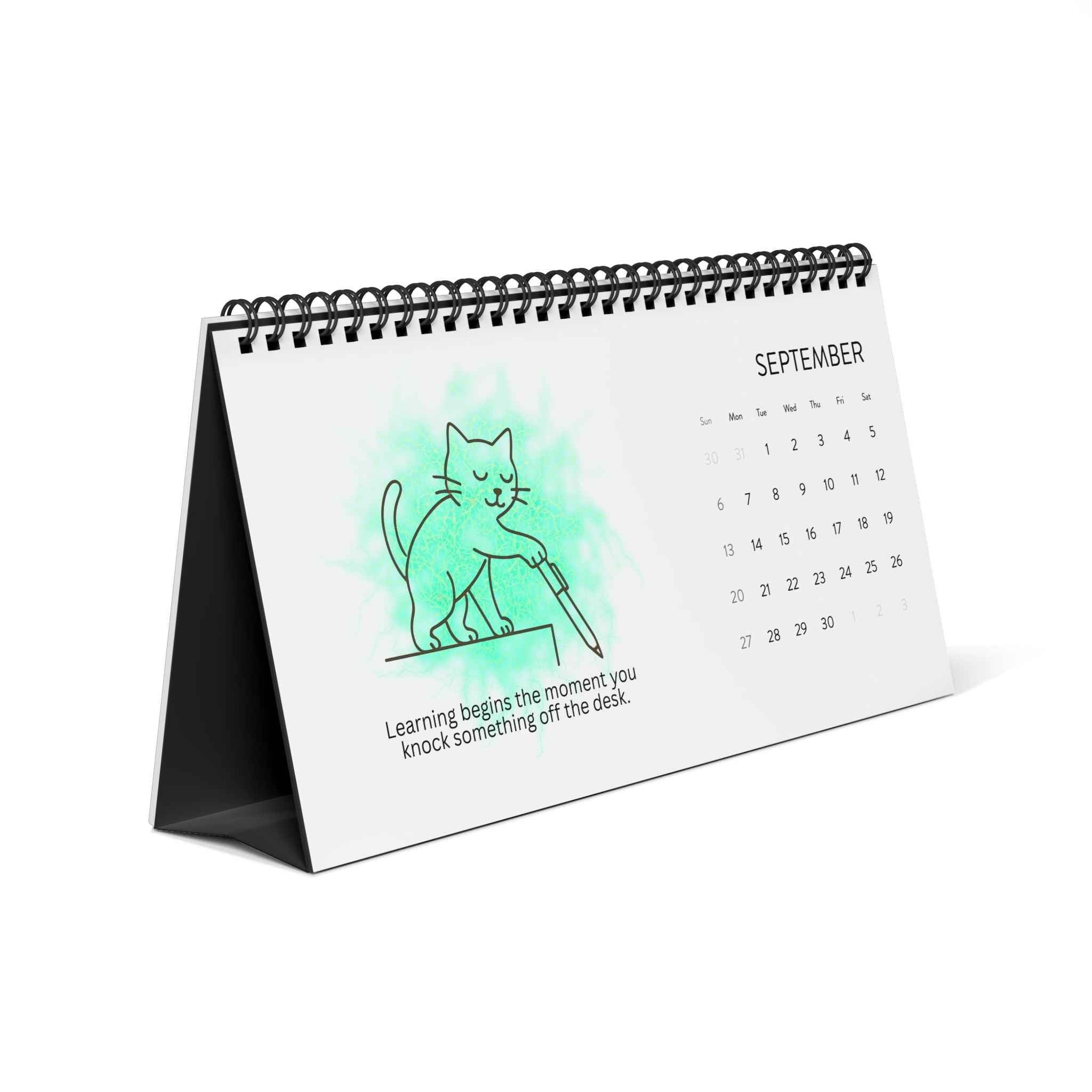 Cat Philosophy Desk Calendar | A Year of Whiskered Wisdom