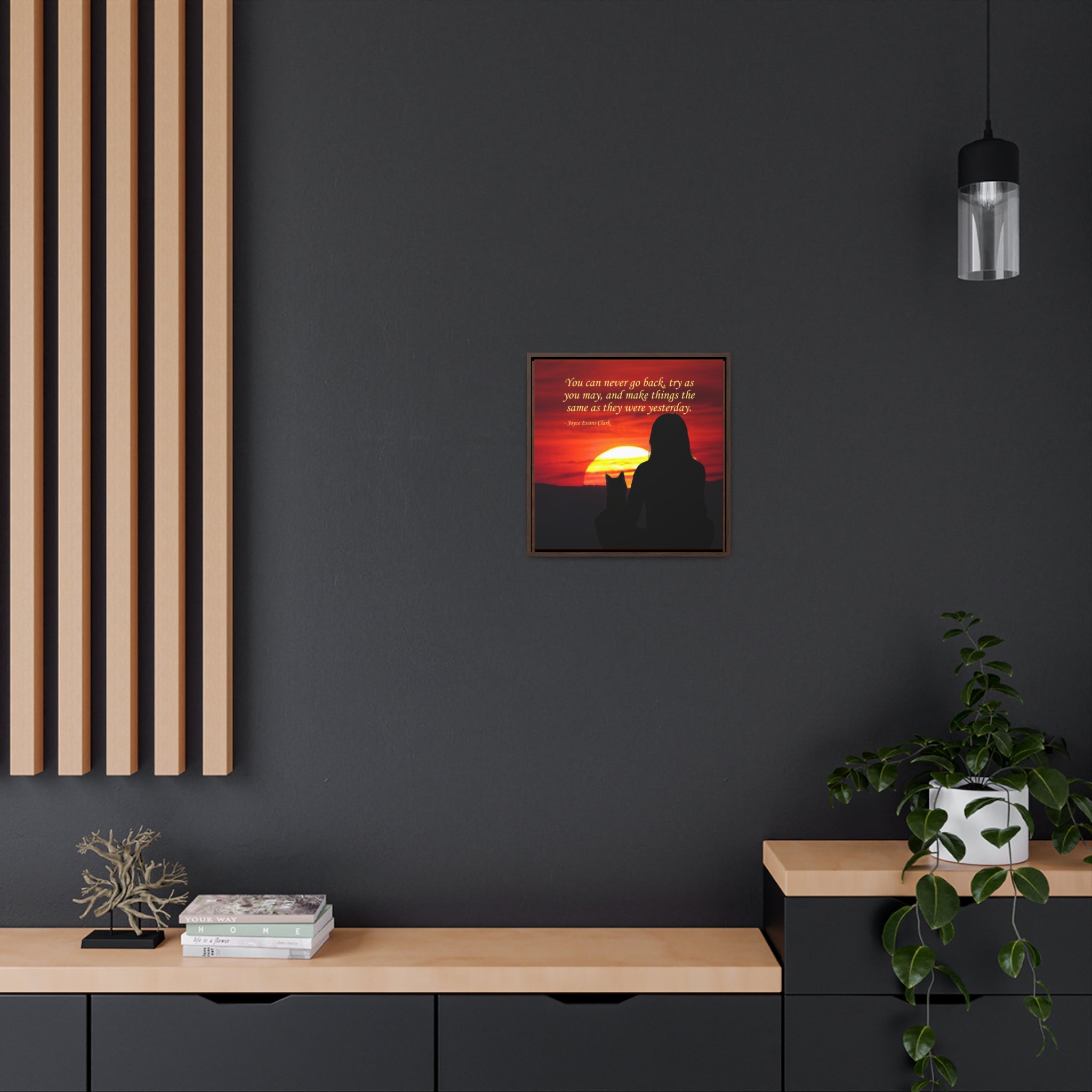 Try As You May Gallery Canvas Wraps, Square Frame
