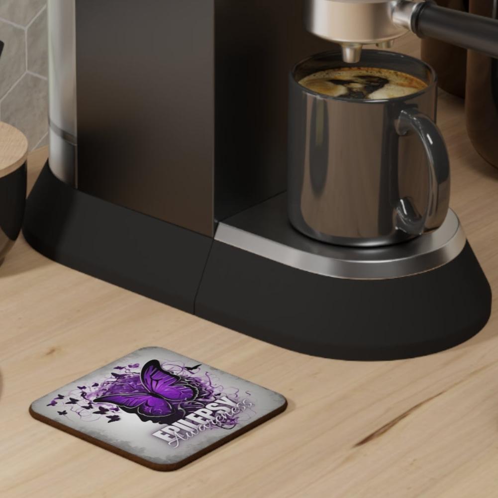 Epilepsy Awareness Hardboard Back Coaster