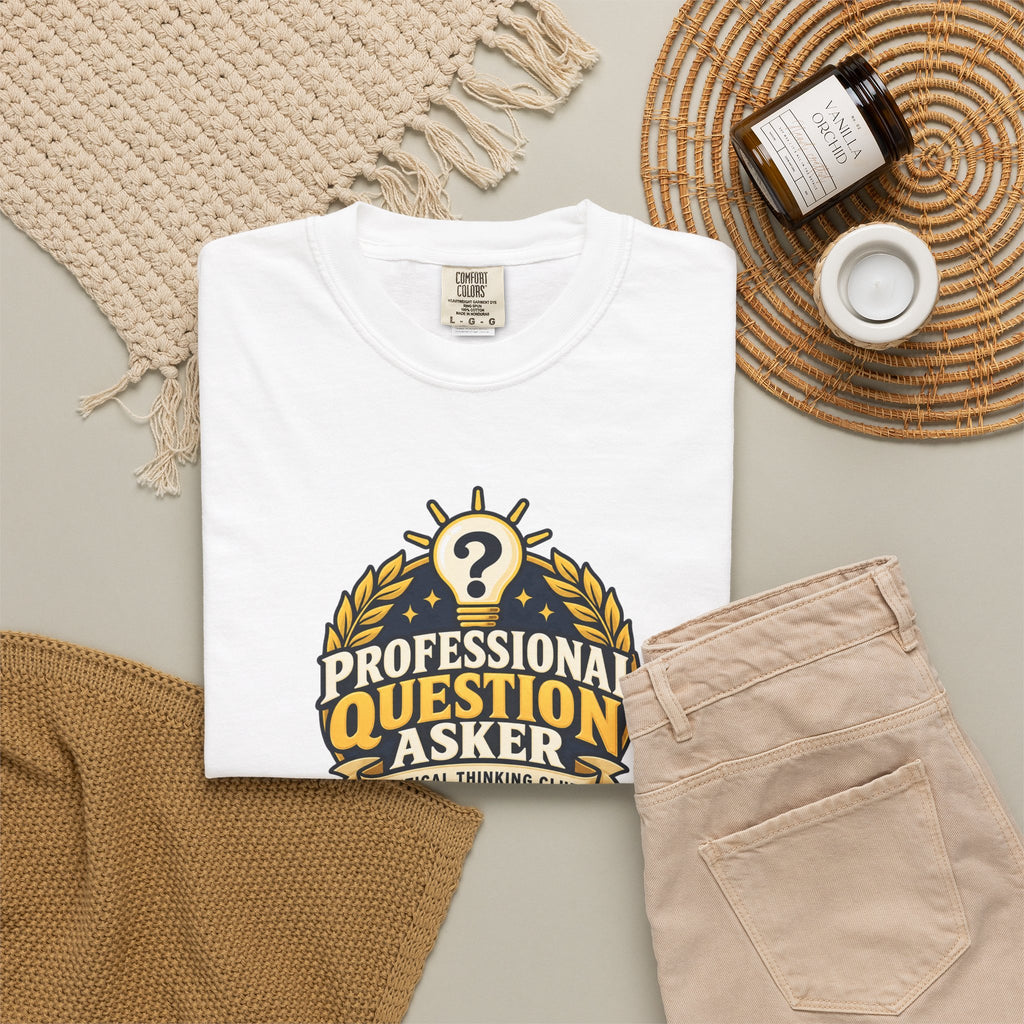 Professional Question Asker T-Shirt | Critical Thinking Club Graphic Tee