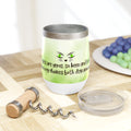 Photo depicting the ​Judging Eyes Chill Wine Tumbler from EpiAl's Shop.