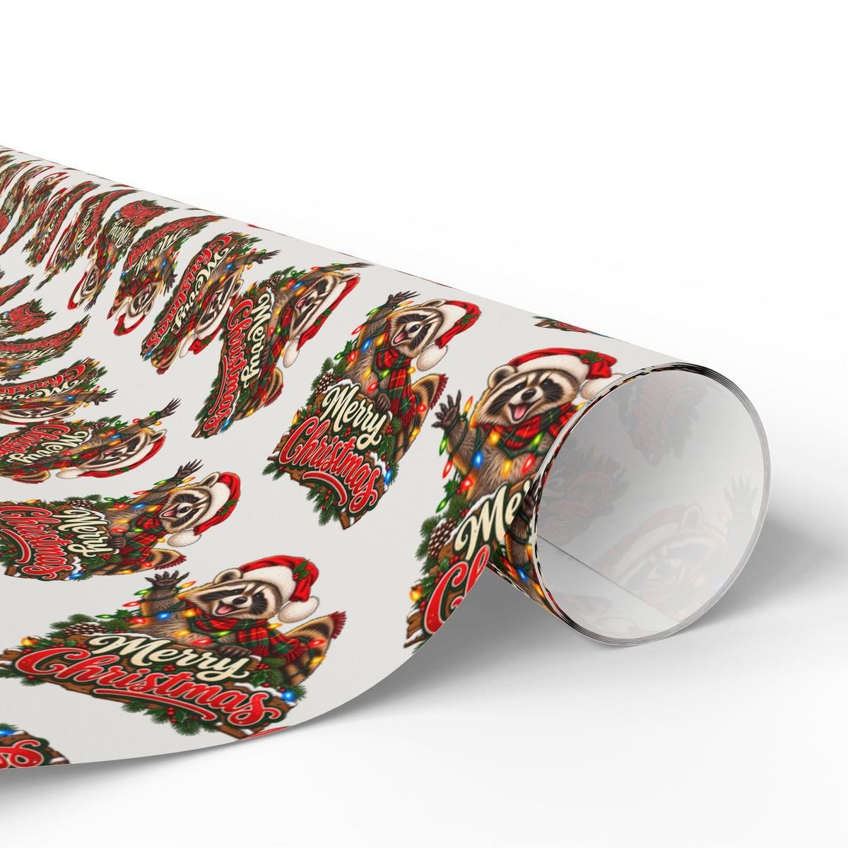 Jimothy the Raccoon Merry Christmas Wrapping Paper | Funny Holiday Gift Wrap