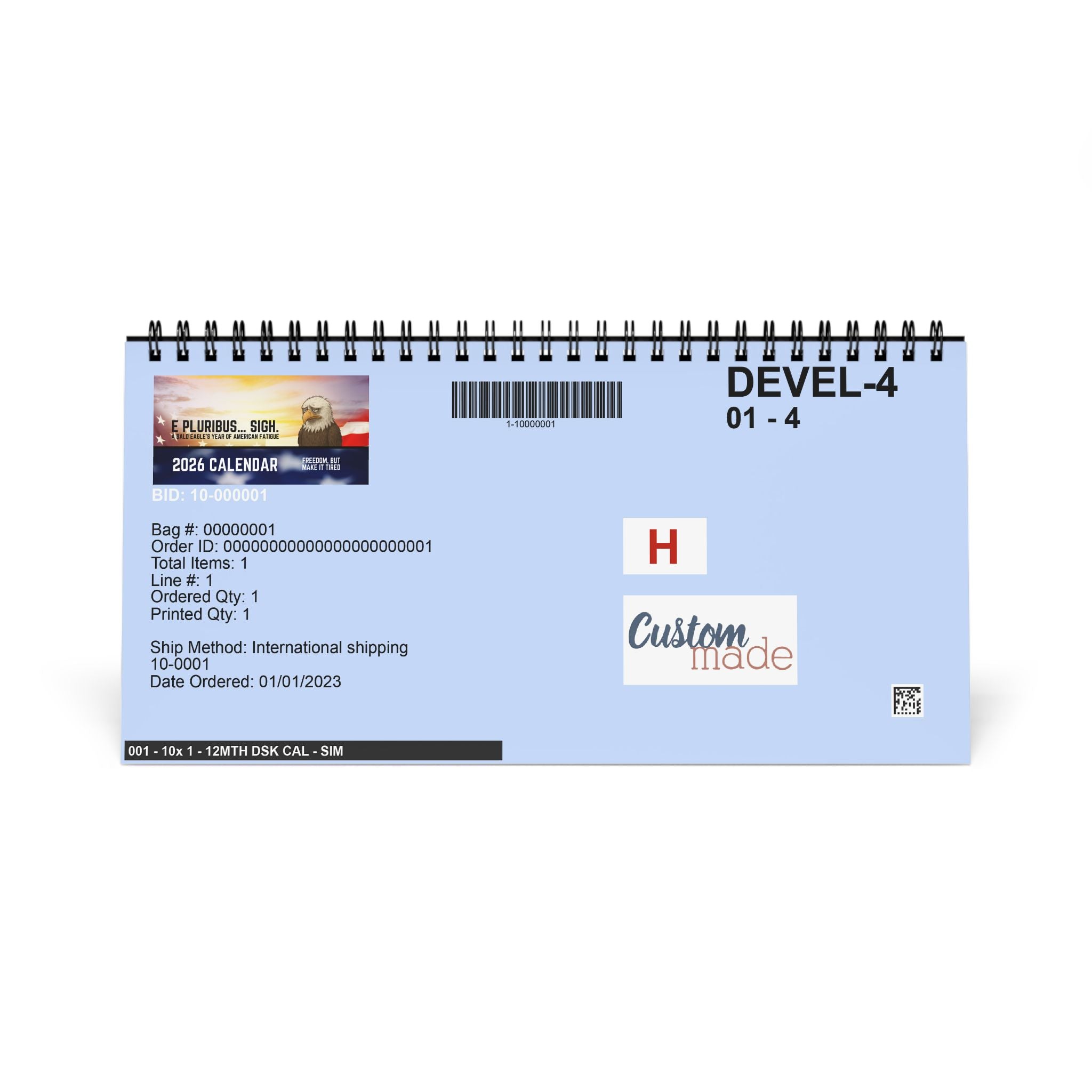 E Pluribus … Sigh: A Bald Eagle’s Year of American Fatigue – Desktop Calendar