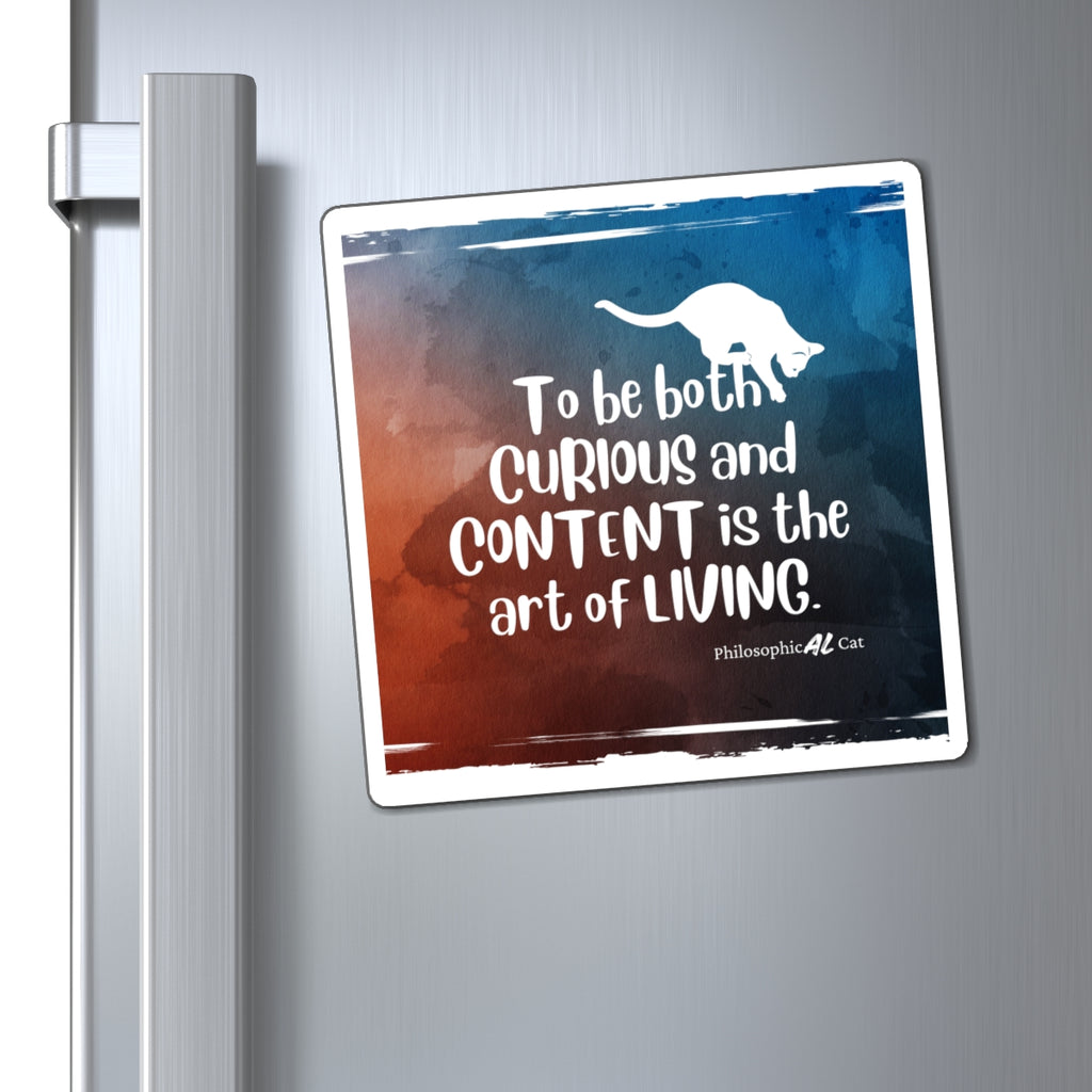 Photo depicting the ​Curious & Content Magnets from EpiAl's Shop.