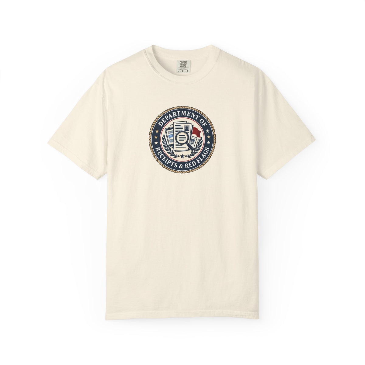 Department of Receipts & Red Flags T-Shirt | True Crime Faux Agency Tee