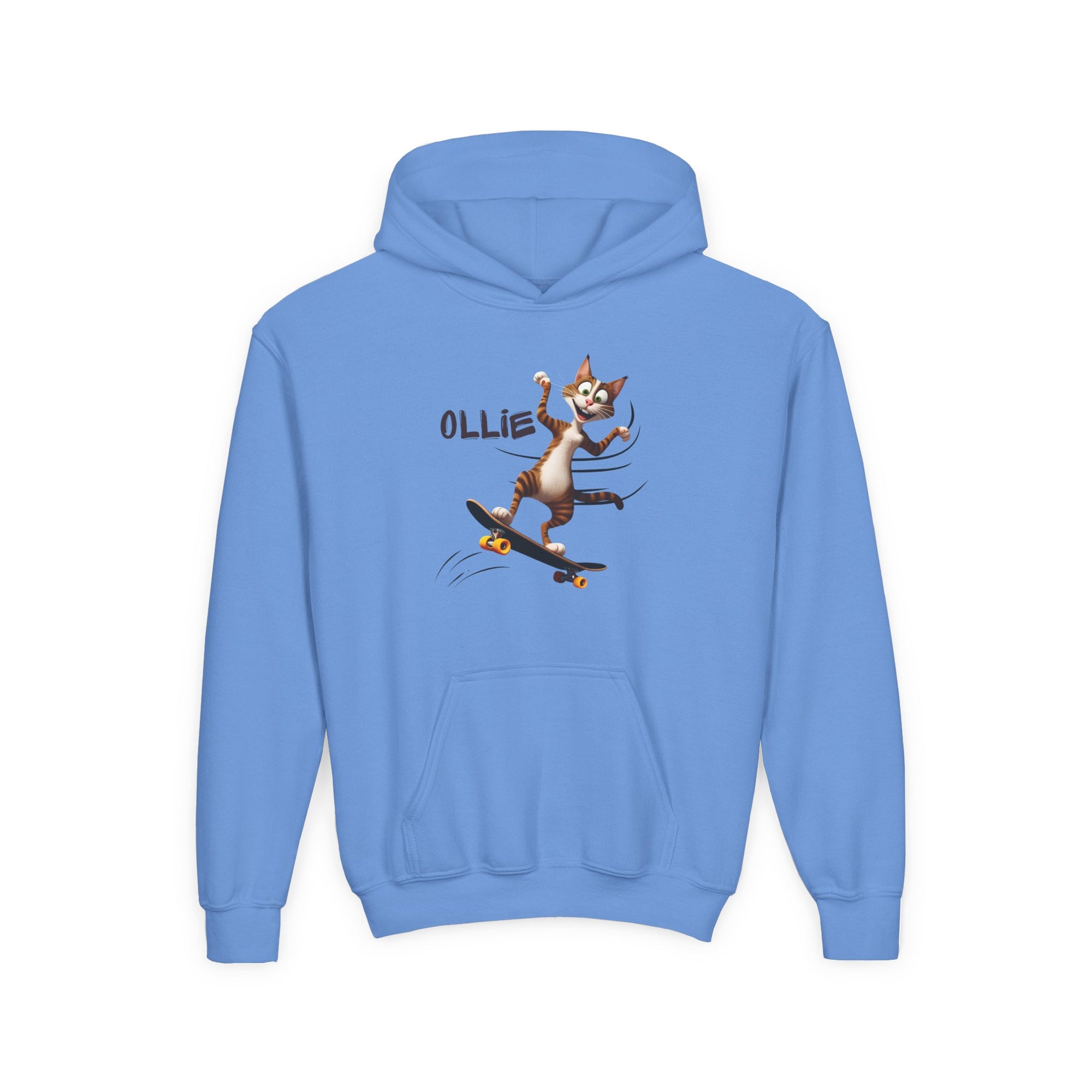 Ollie Cat Youth Hoodie - Cool & Fun Sweatshirt for Kids