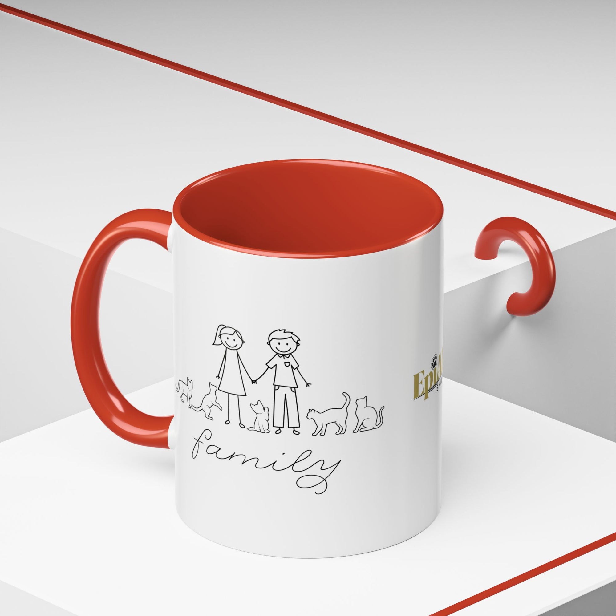 Family First Accent Coffee Mug