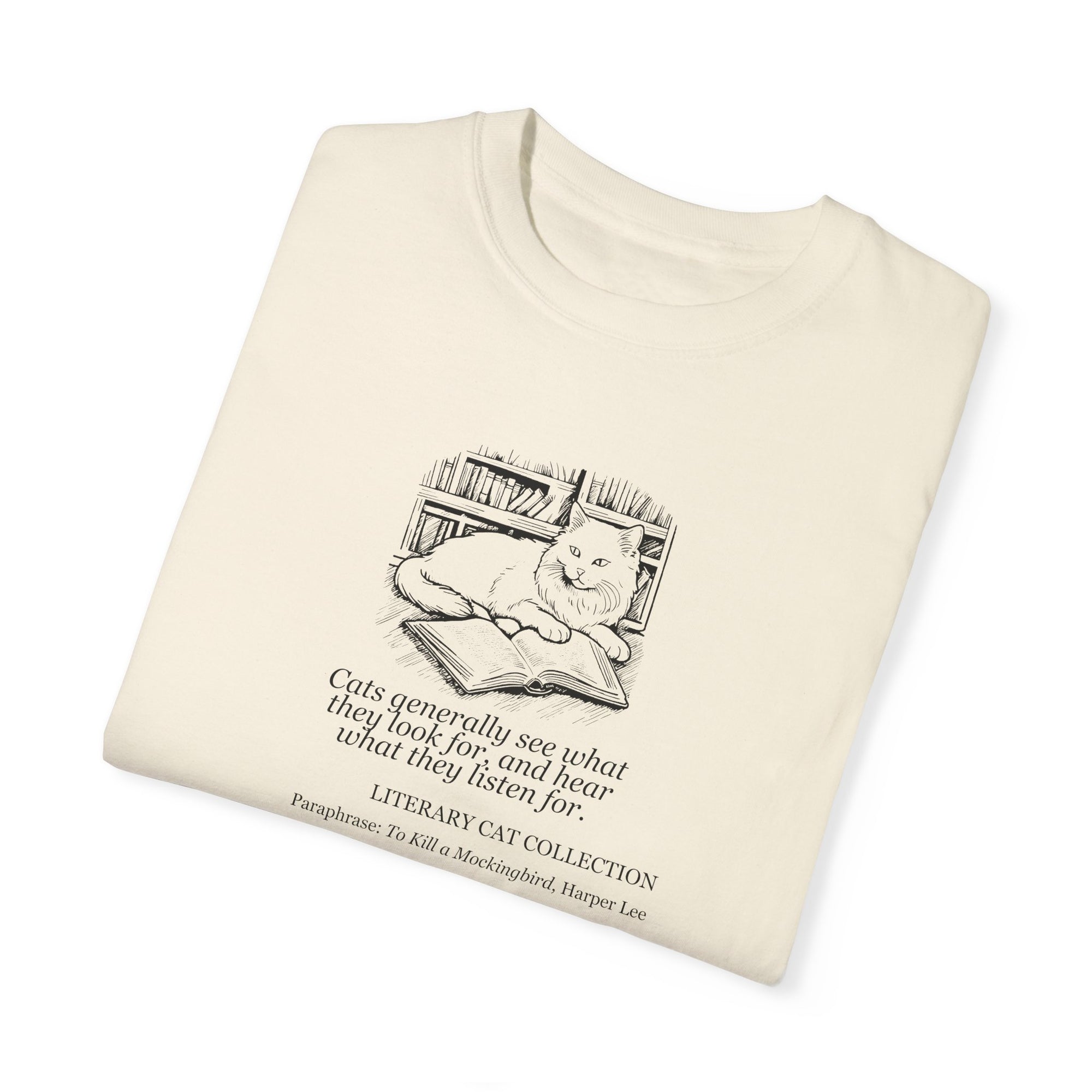 Literary Cat Unisex T-Shirt - To Kill a Mockingbird 2
