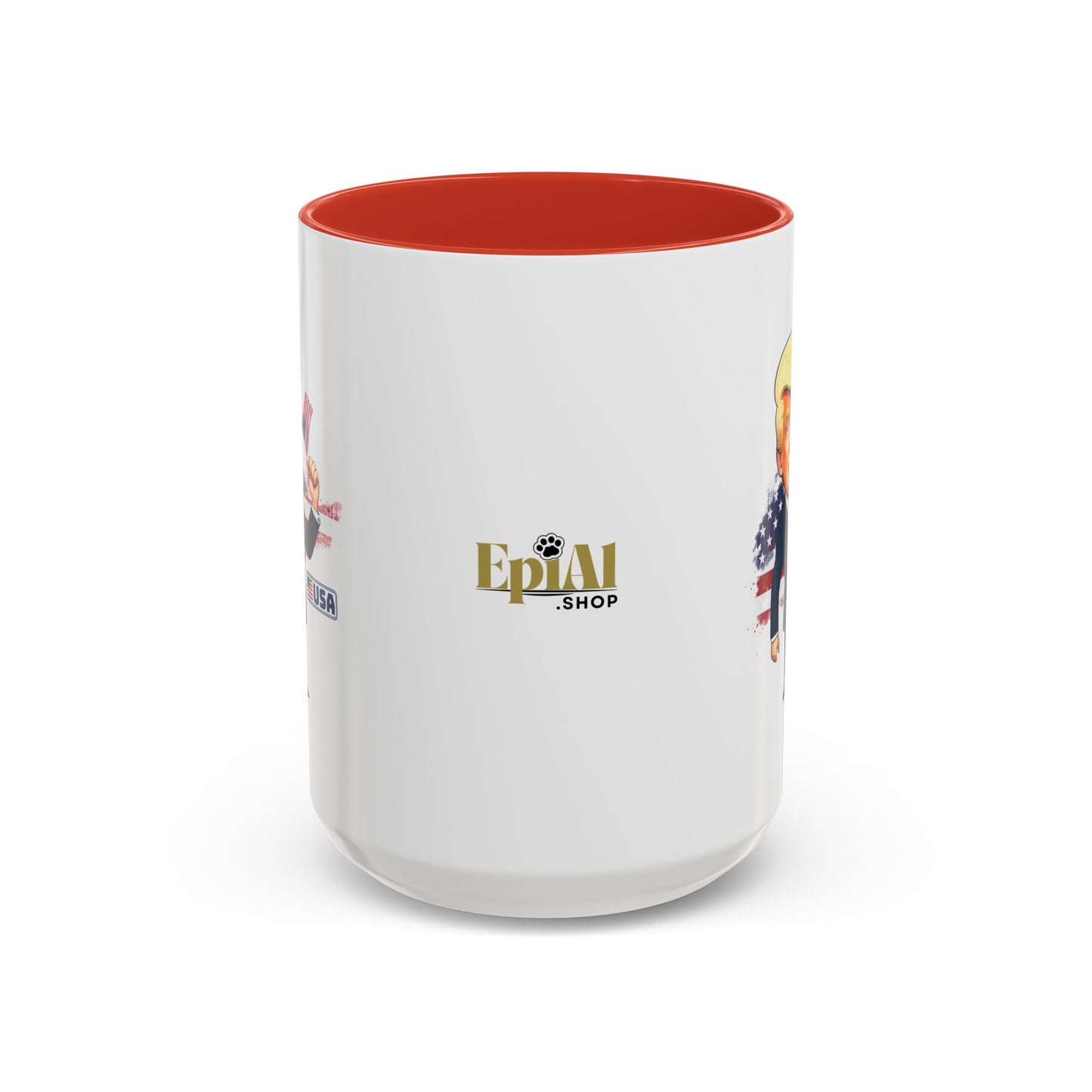 Flag Waving Trump USA Coffee Mug