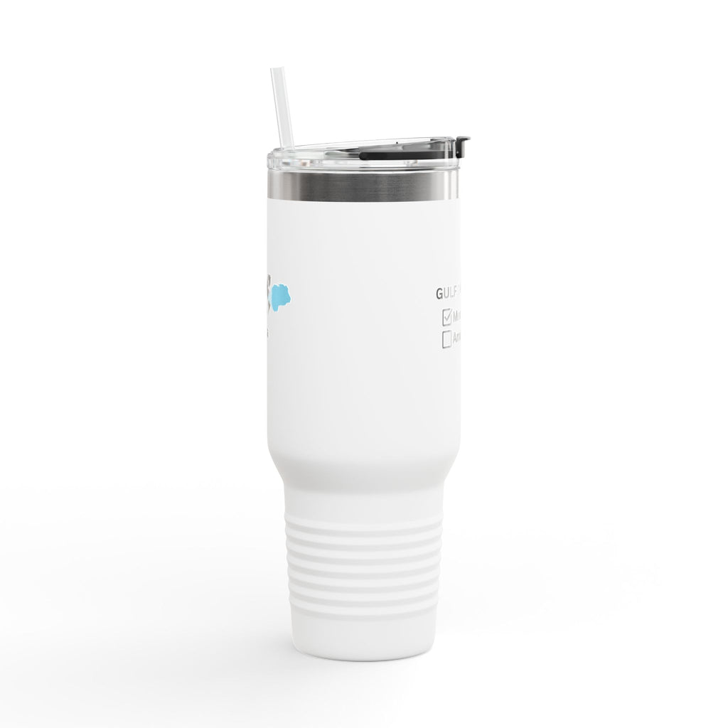 Gulf of Mexico Checkbox Insulated Travel Mug - 40oz