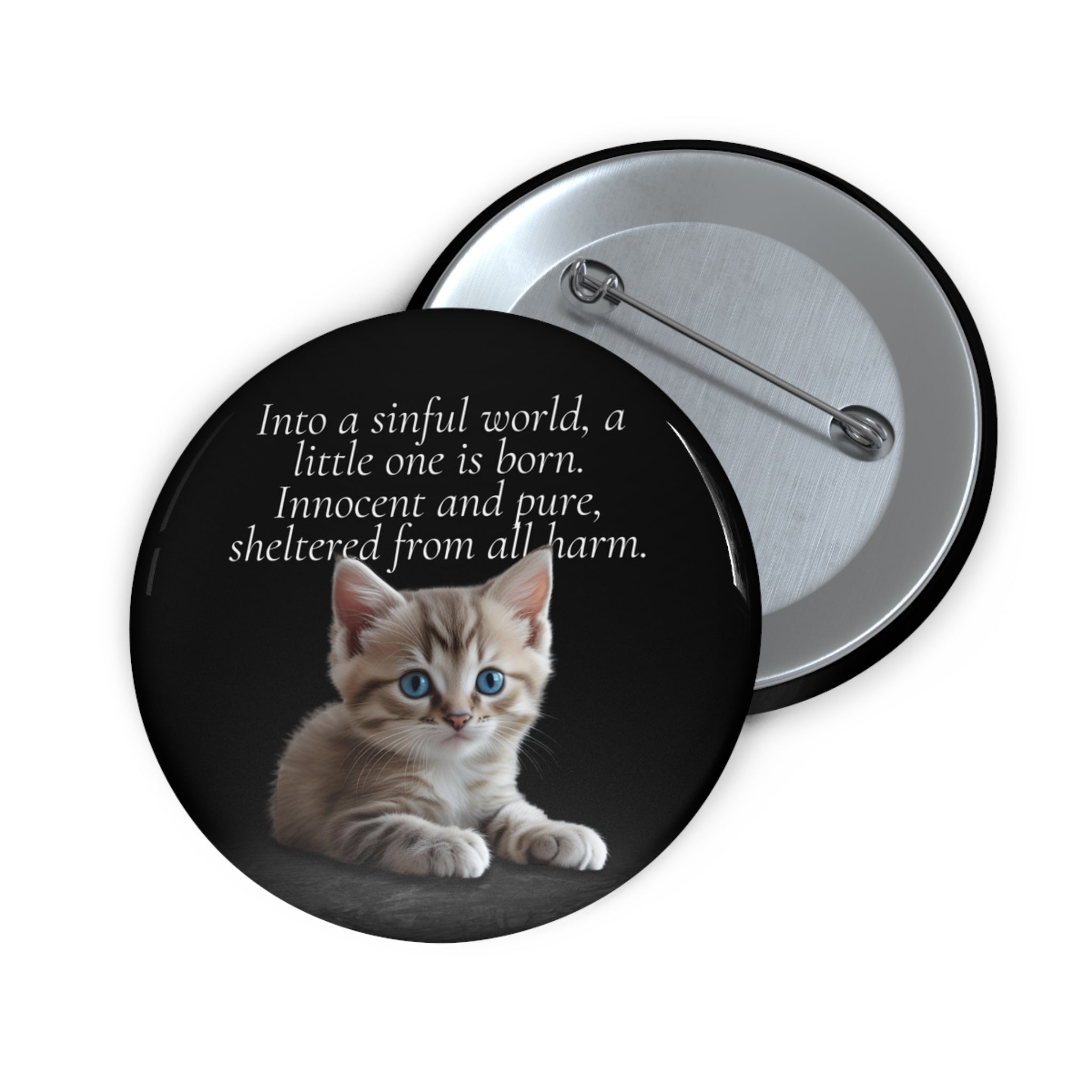 Photo depicting the ​A Little One is Born Pin Buttons from EpiAl's Shop.