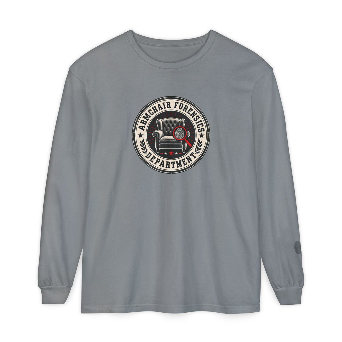 Armchair Forensics Department Long Sleeve Shirt | True Crime Investigator Tee