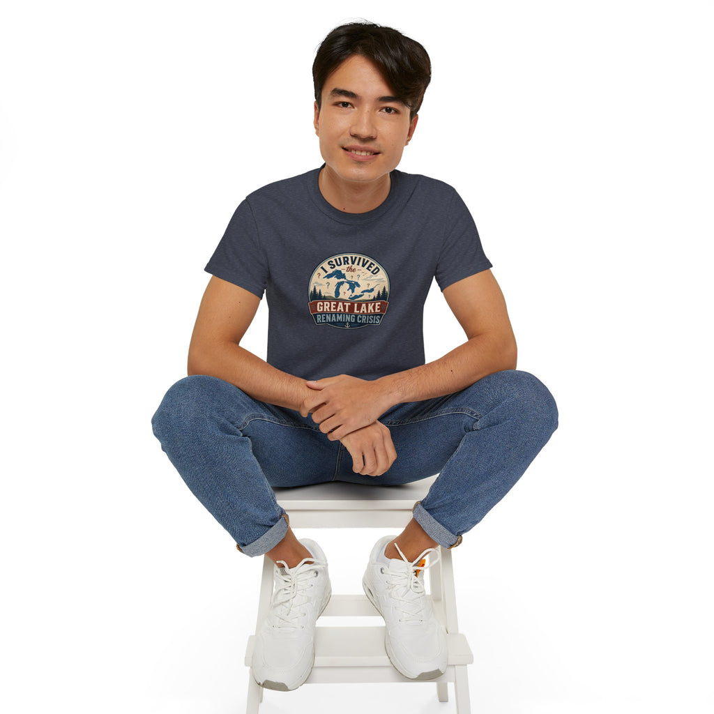 I Survived the Great Lake Renaming Crisis T-Shirt | Lake Ontario vs. Lake America Tee
