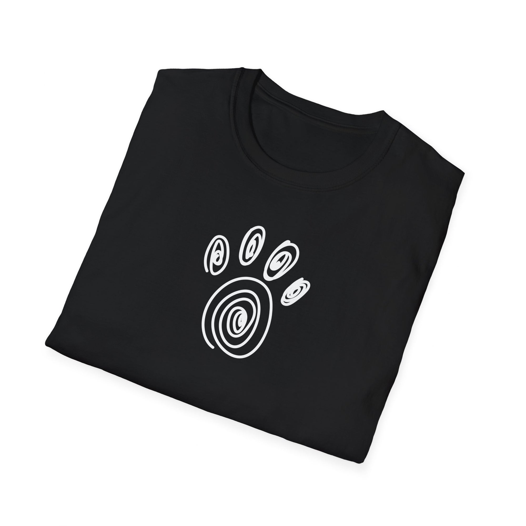 Scribble Paw Unisex Softstyle T - Shirt - T - Shirt - Epileptic Al’s Shop