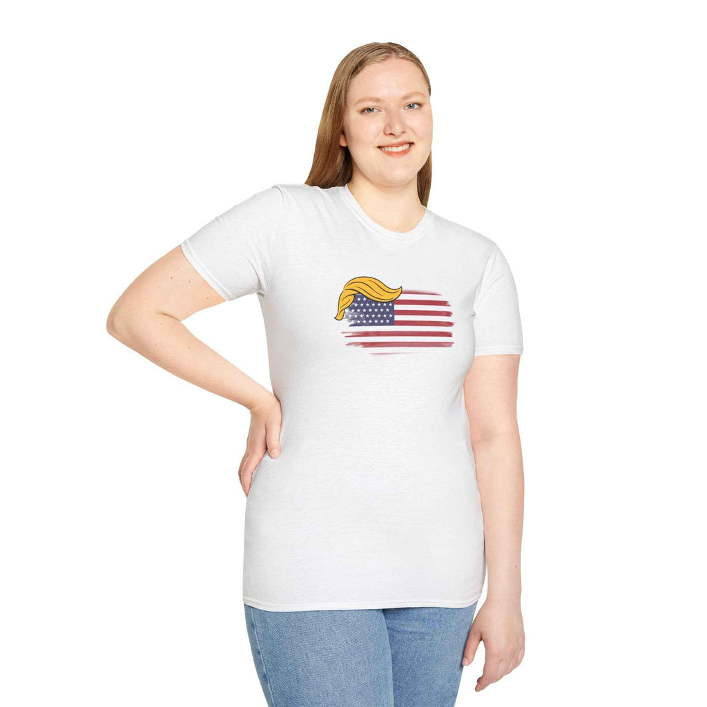 Swoop & Stripes Parody Tee – Unisex Soft Cotton T-Shirt