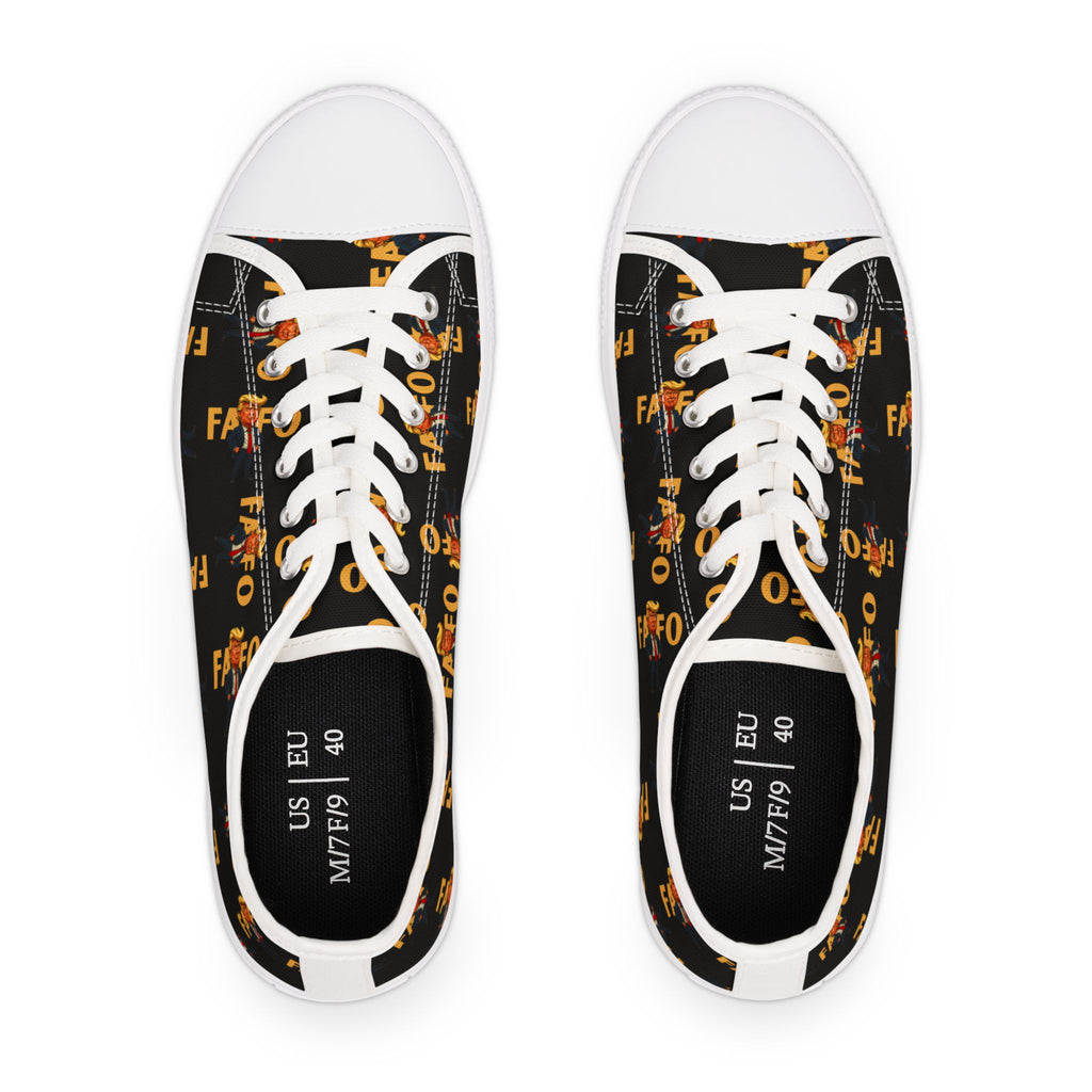 Brazen Political Parody Women's Low Top Sneakers