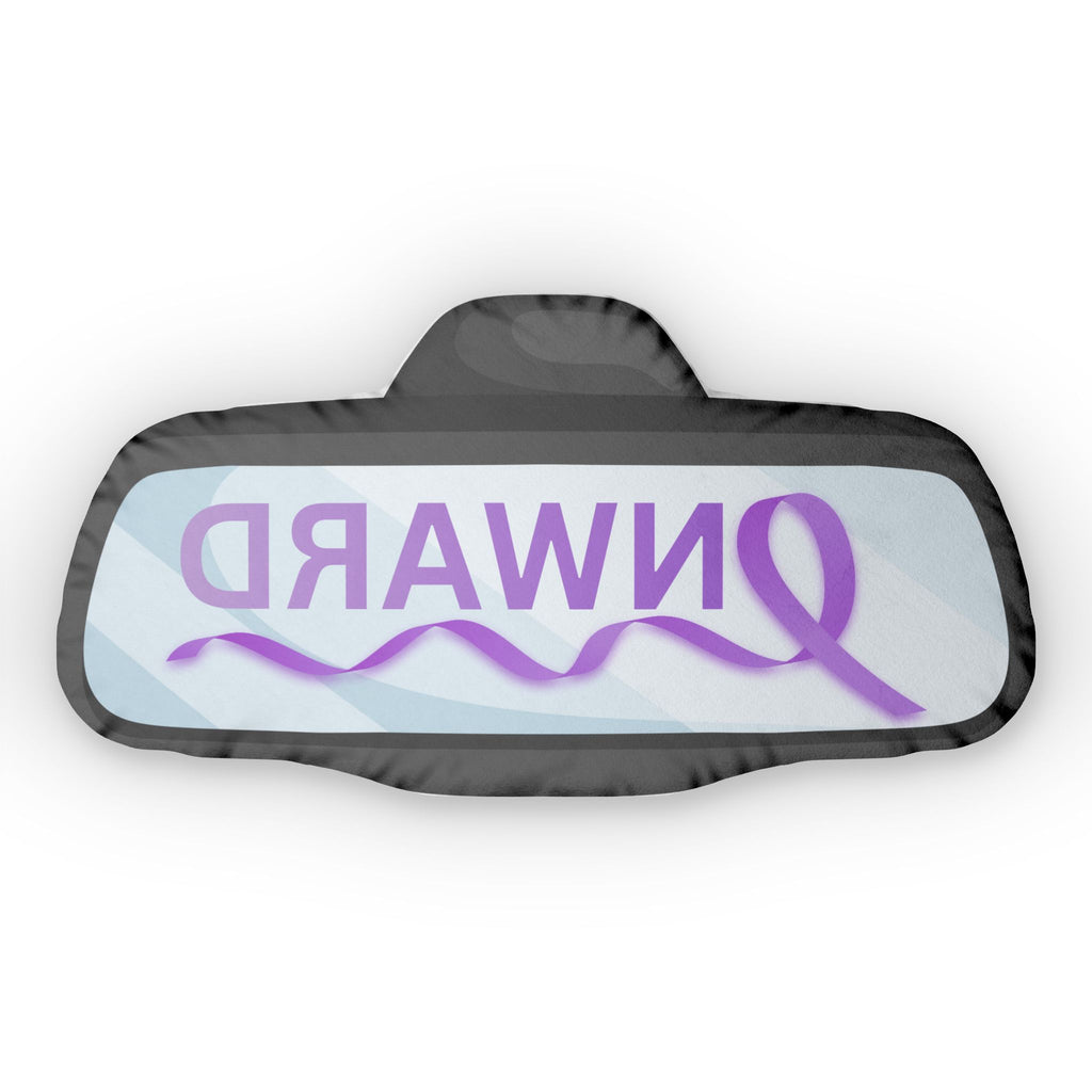 ONWARD Rearview Mirror Shaped Pillow – Epilepsy Awareness Edition