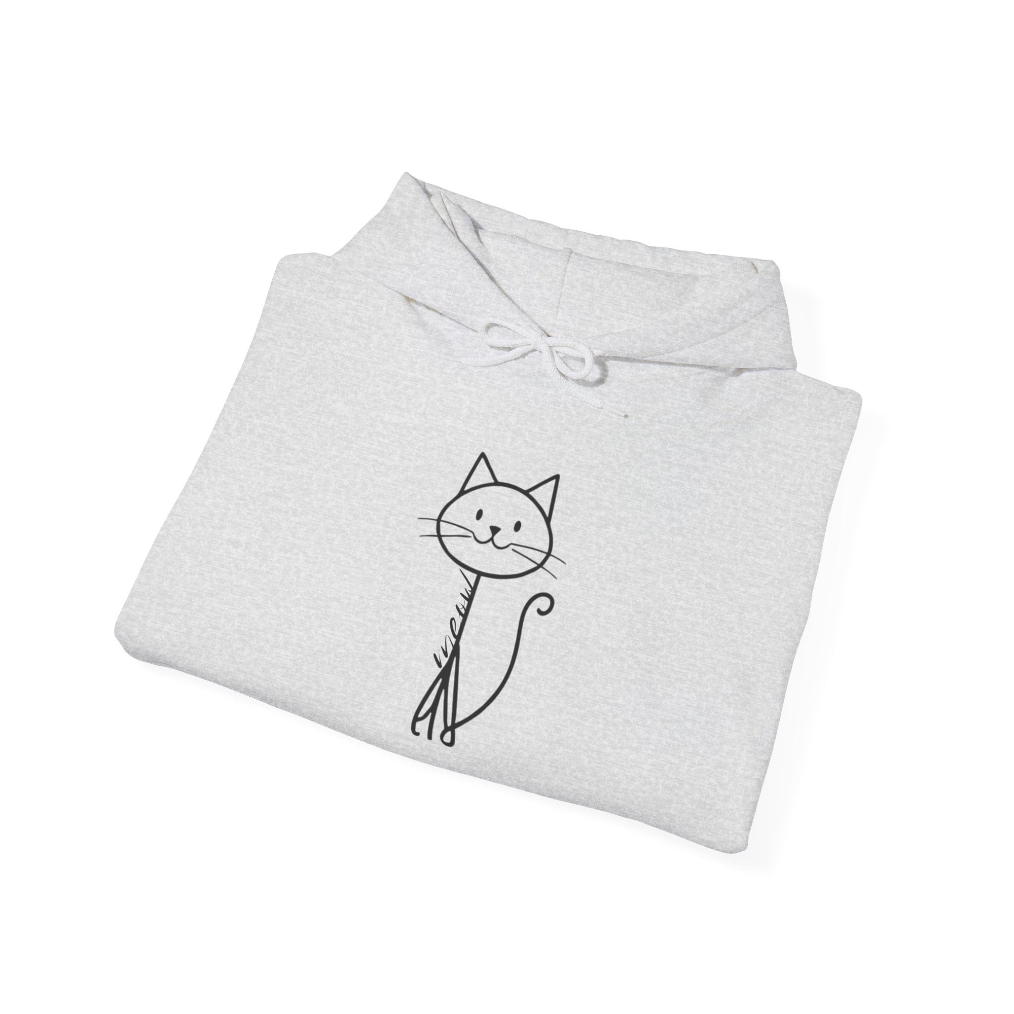 Cozy Stick Cat Lover Hoodie