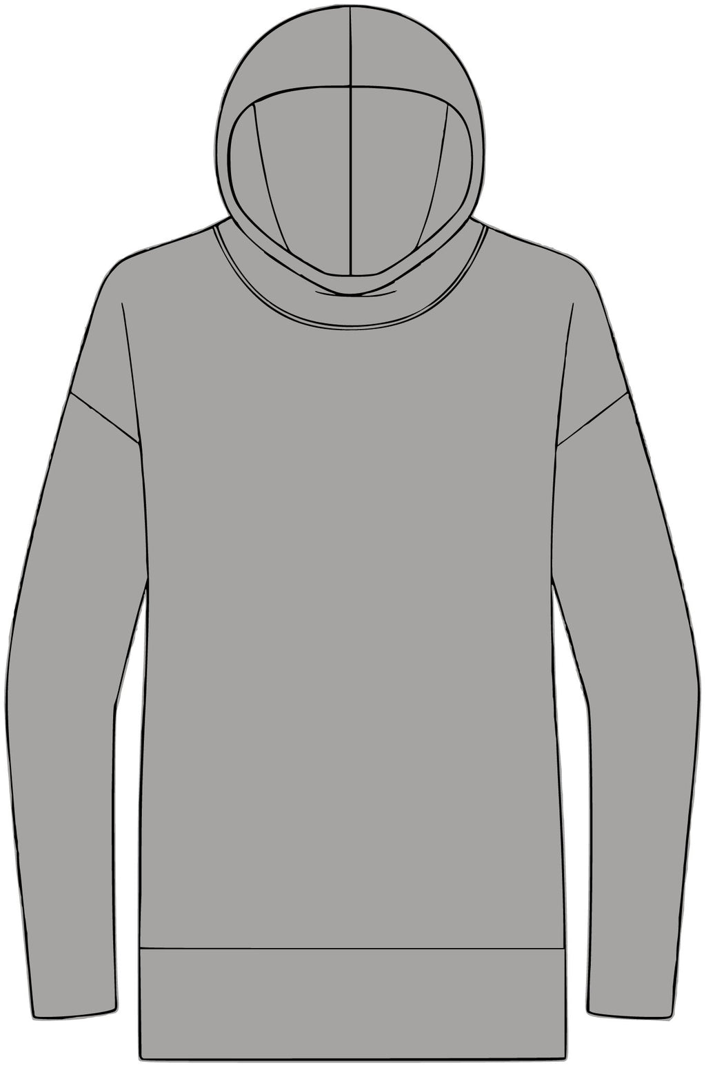 Barely There Bigfoot Women's Lightweight Hoodie | Abstract Sasquatch Forest Art