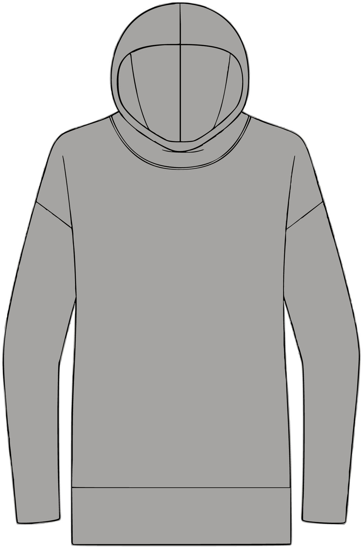 Barely There Bigfoot Women's Lightweight Hoodie | Abstract Sasquatch Forest Art