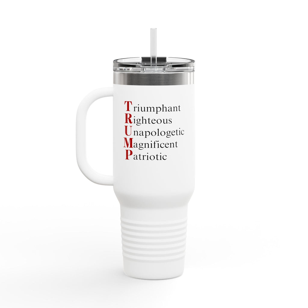 Pro-Trump Acronym 40oz Travel Mug Printify