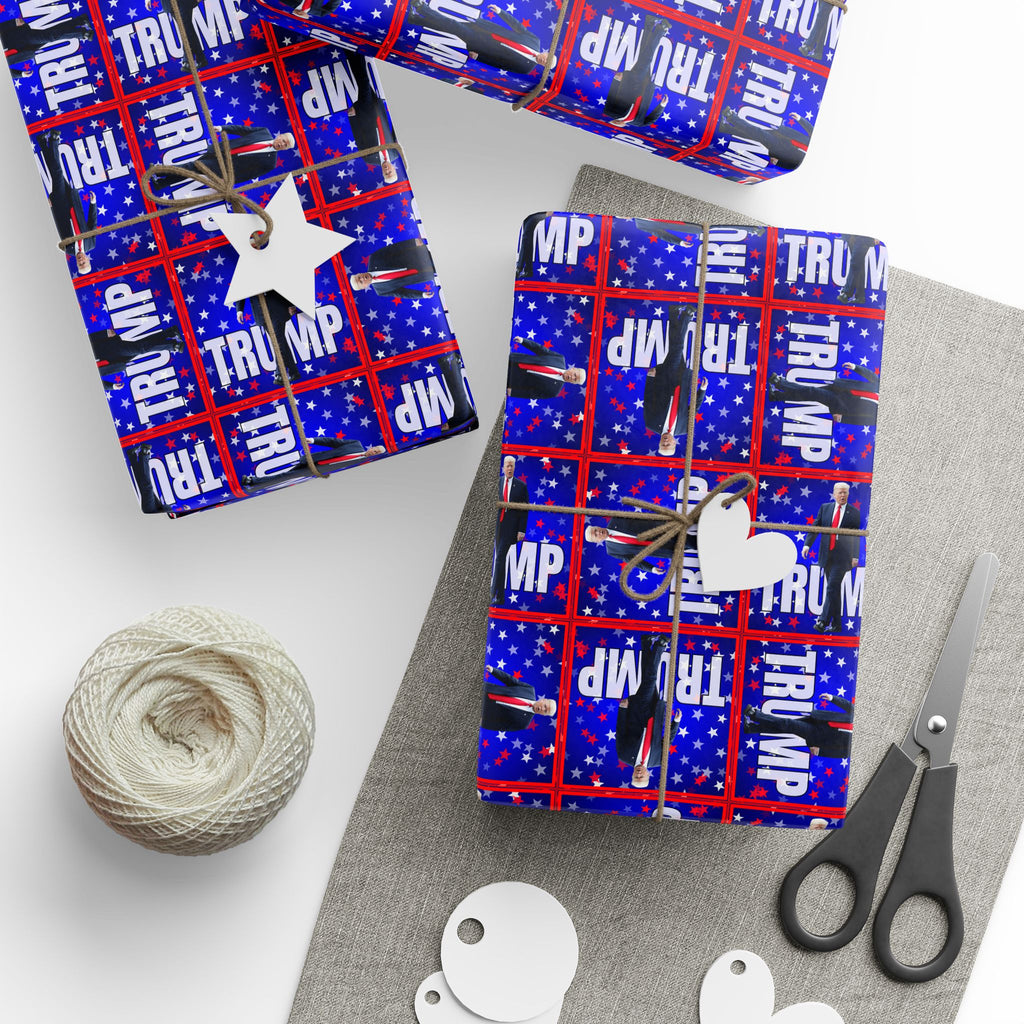 All Occasion Trump Themed Wrapping Paper