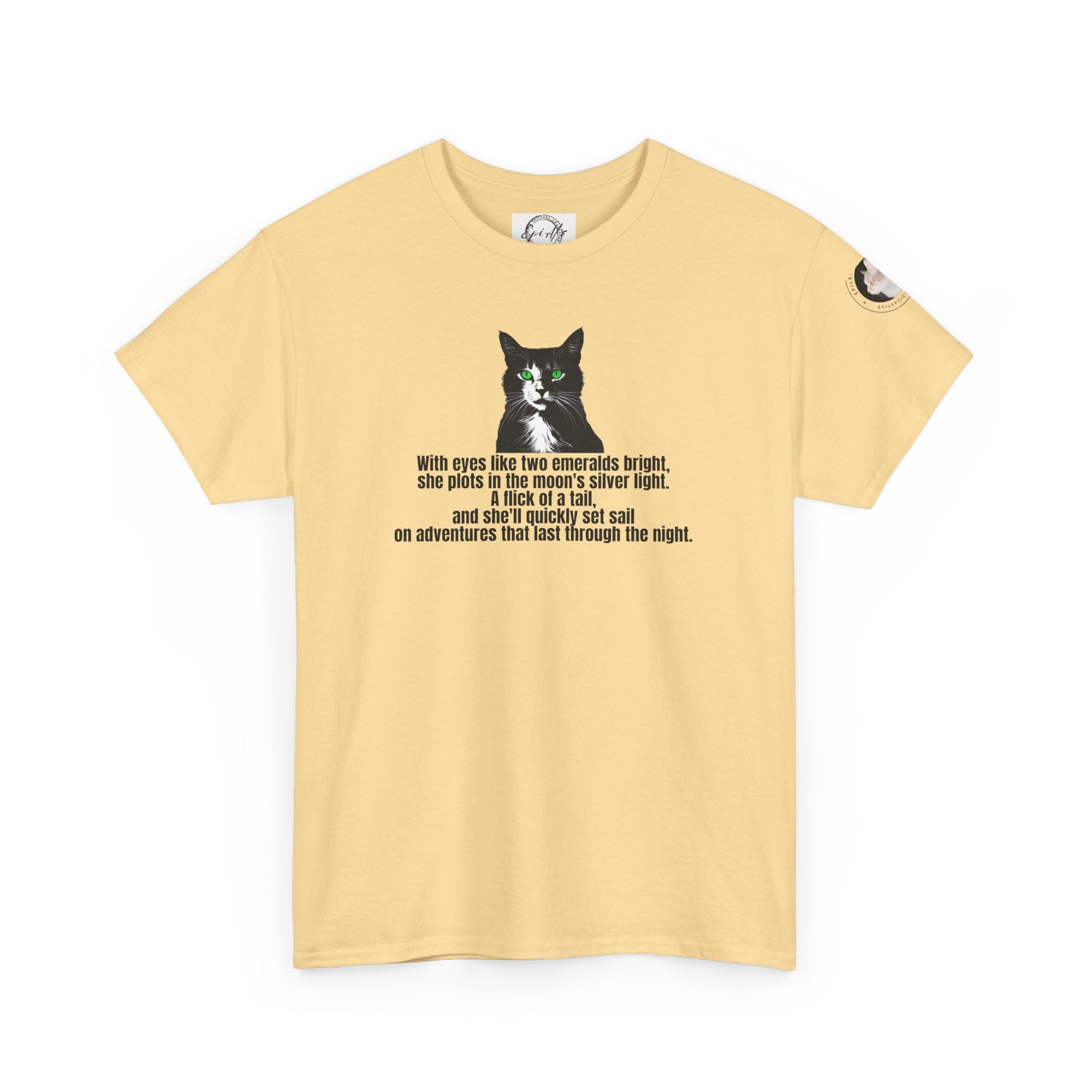 Emerald Eyed Mischief Unisex Heavy Cotton Tee