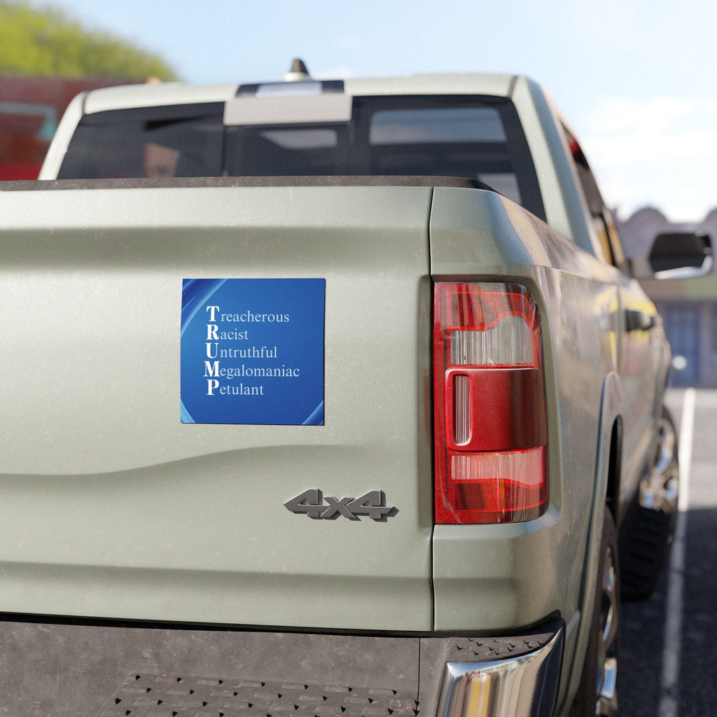 Anti-Trump Acronym Design Bumper Magnet Printify
