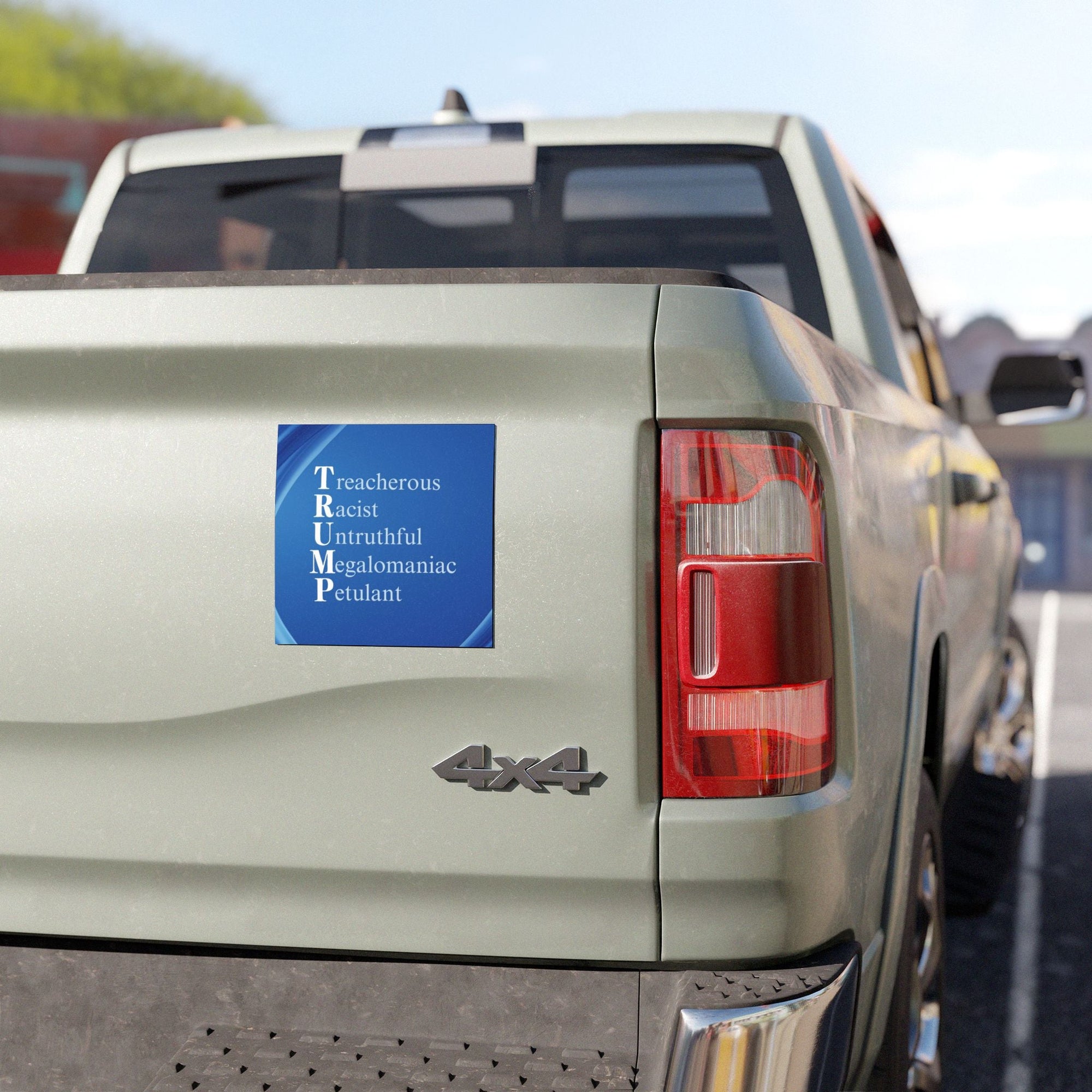 Anti-Trump Acronym Design Bumper Magnet Printify