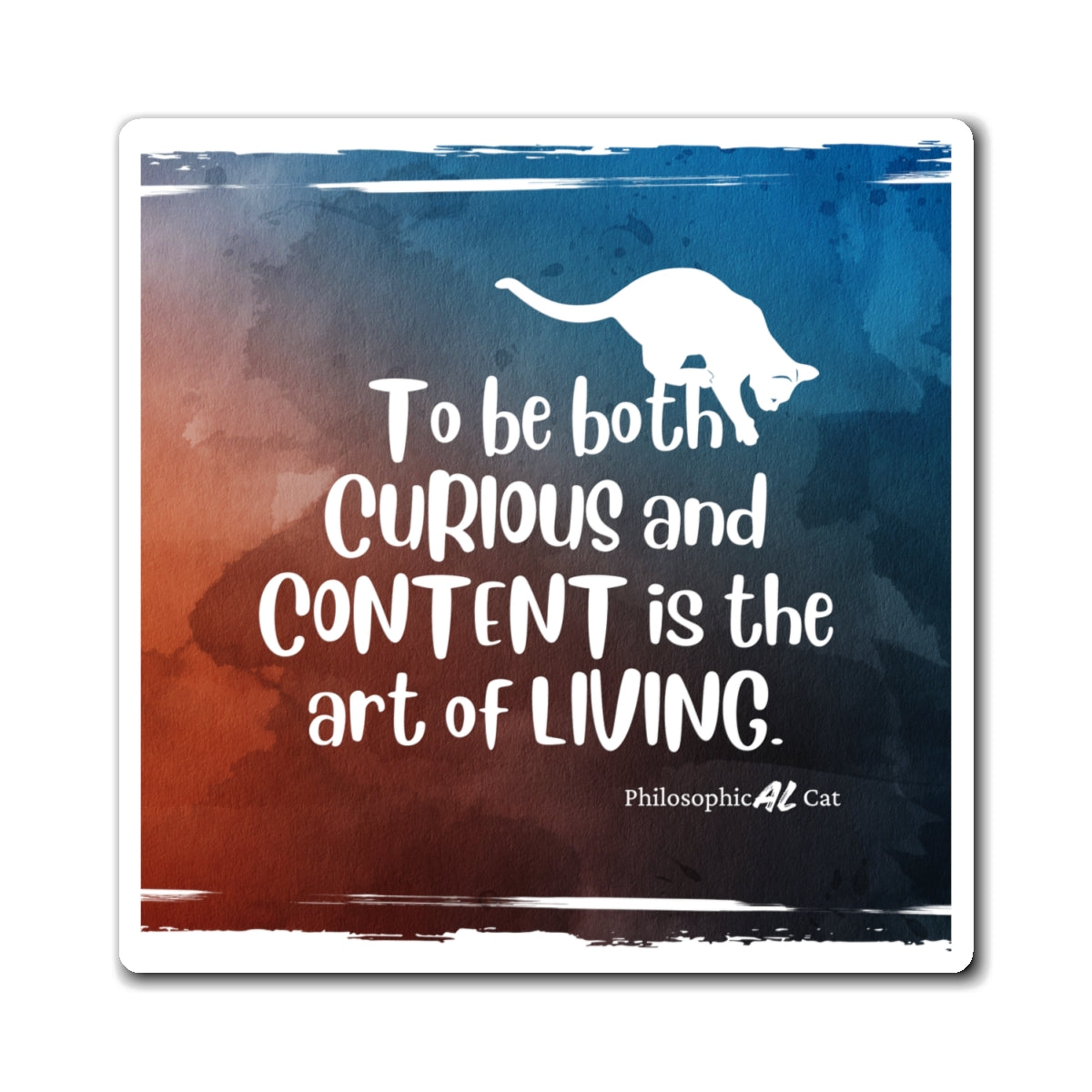 Photo depicting the ​Curious & Content Magnets from EpiAl's Shop.