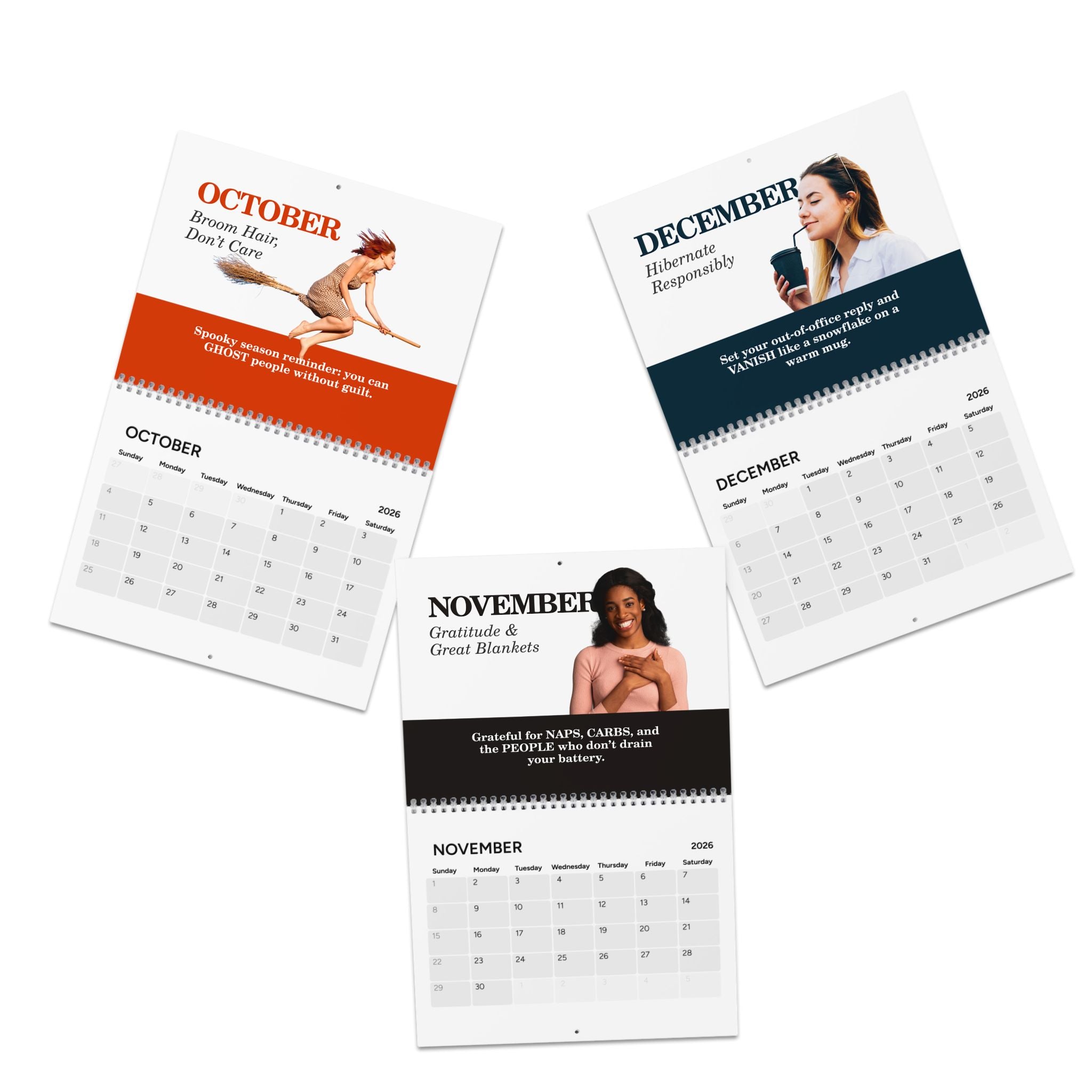 2026 Mind Unplugged Desk Calendar — A Year of Rest & Reset (Inspirational Monthly Calendar)