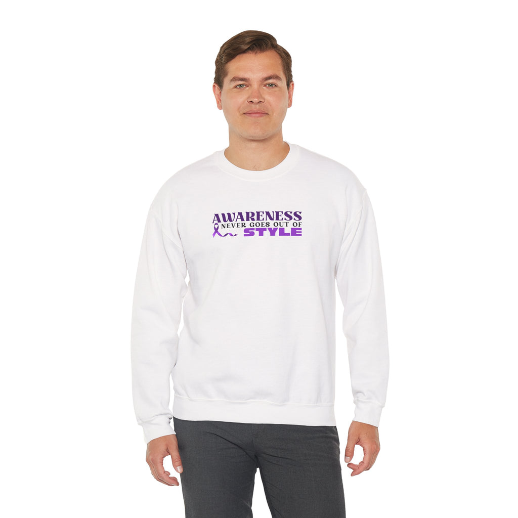 “Awareness Never Goes Out of Style” Embroidered Sweatshirt