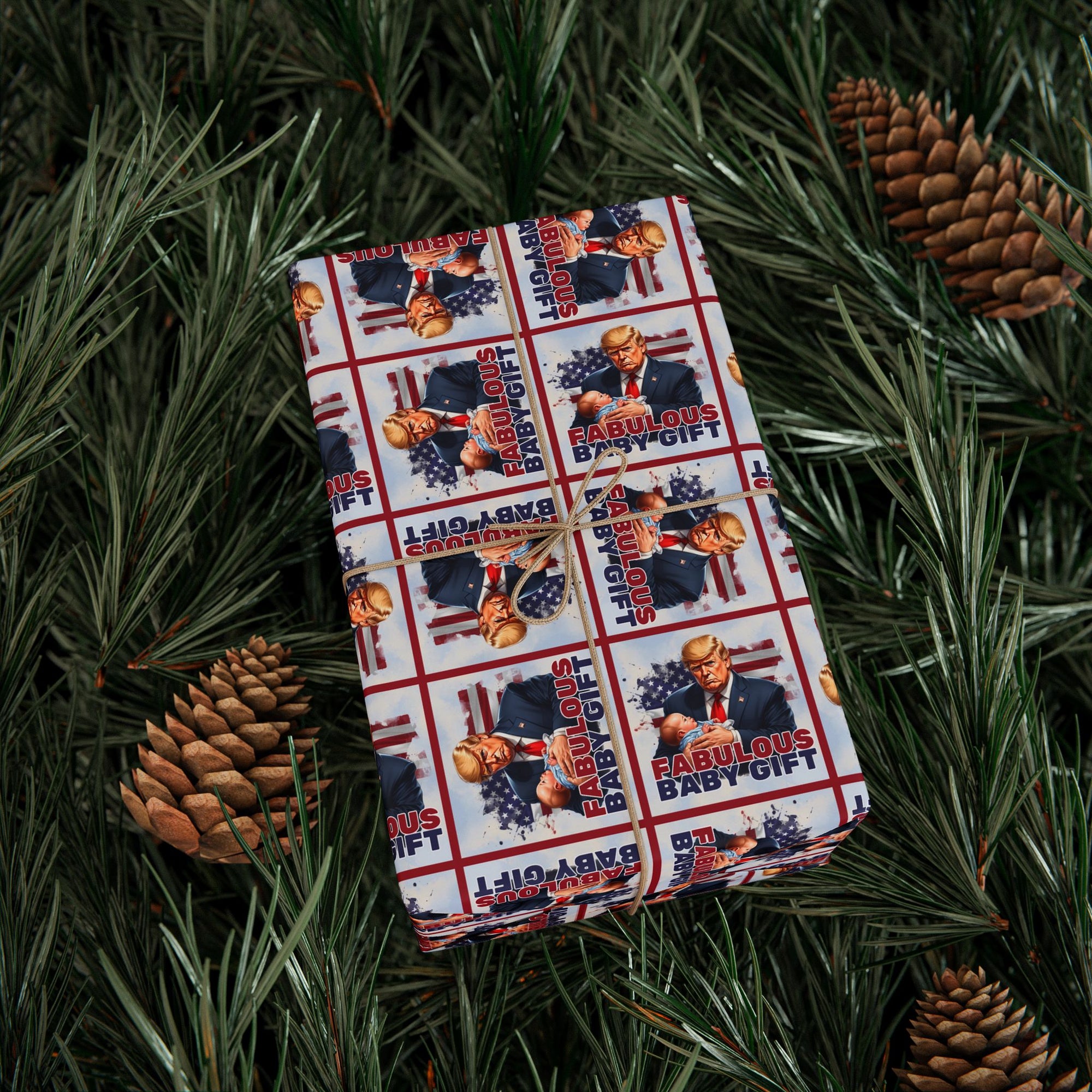 Trump Fabulous Baby Gift Wrapping Paper