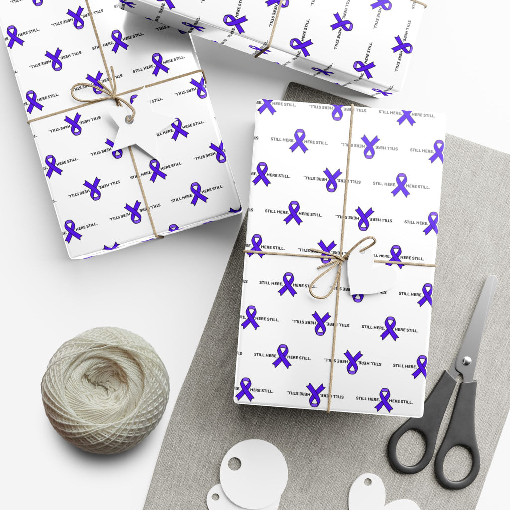Still Here. Here Still. Gift Wrap Paper (Epilepsy Awareness)