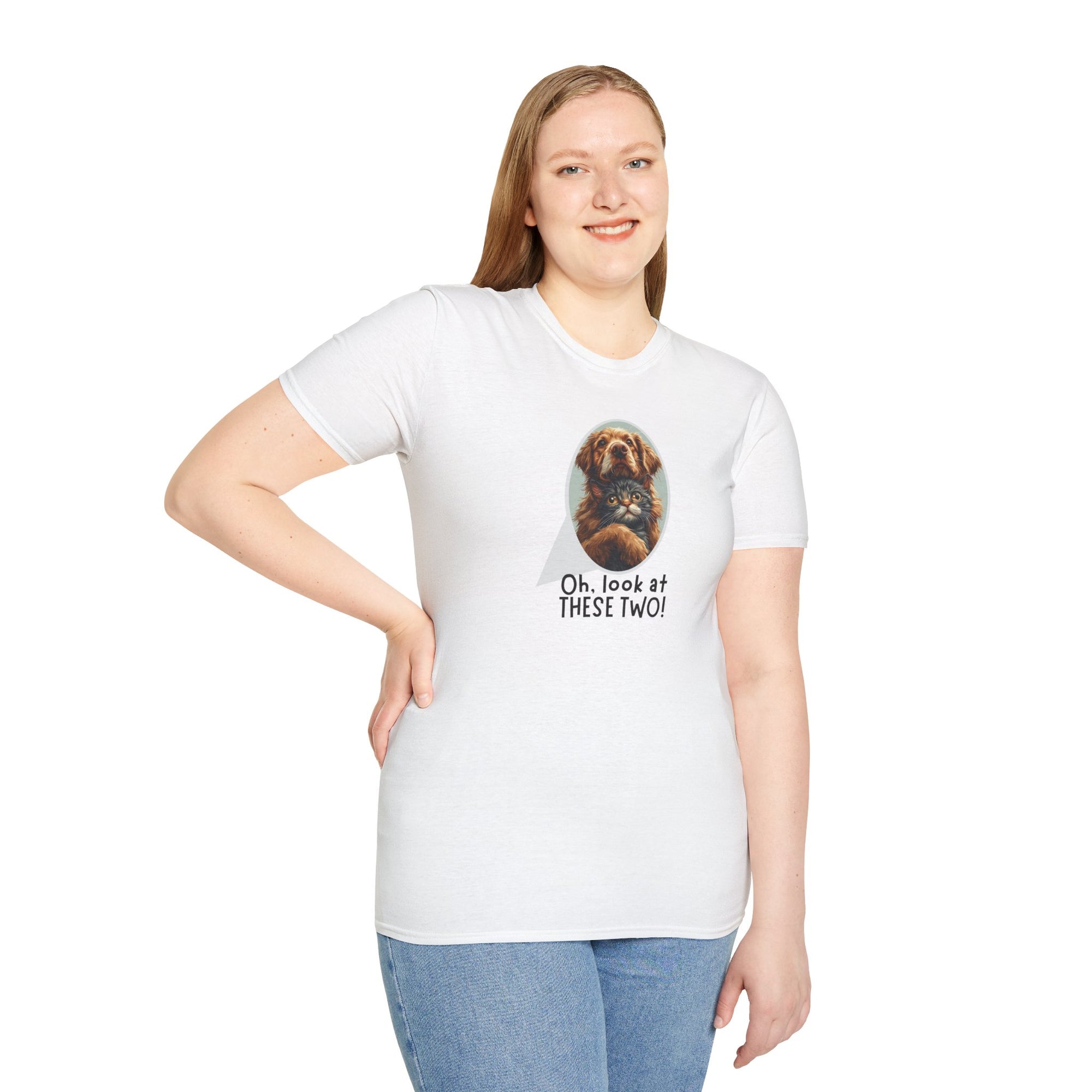 Oh Look at These Two! Unisex Softstyle T-Shirt