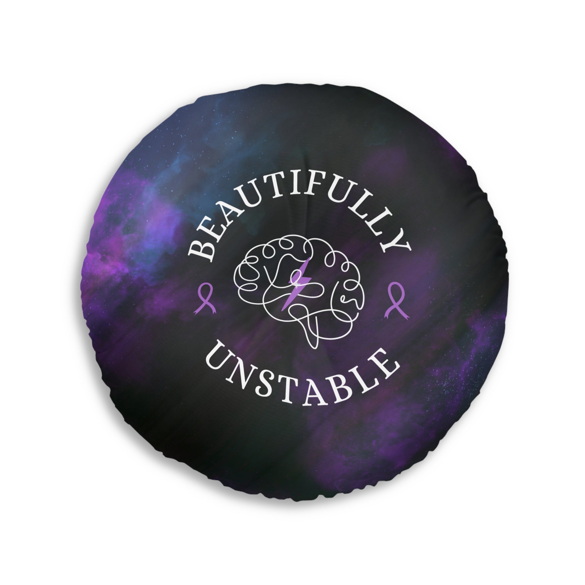 Beautifully Unstable Purple Awareness Floor Pillow – Neuro Awareness Meditation Cushion