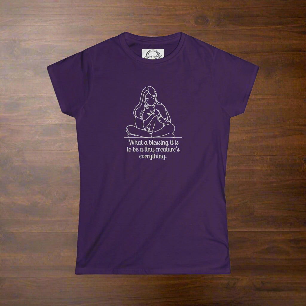 Blessing Inspirational Cat Lady's Softstyle Tee