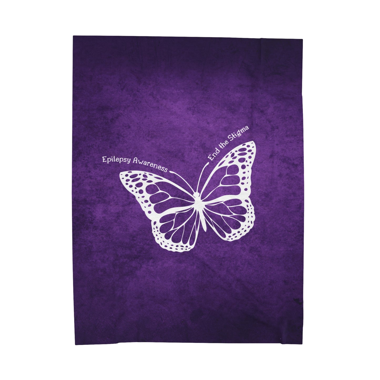 Epilepsy Awareness Velvet Blanket - End the Stigma