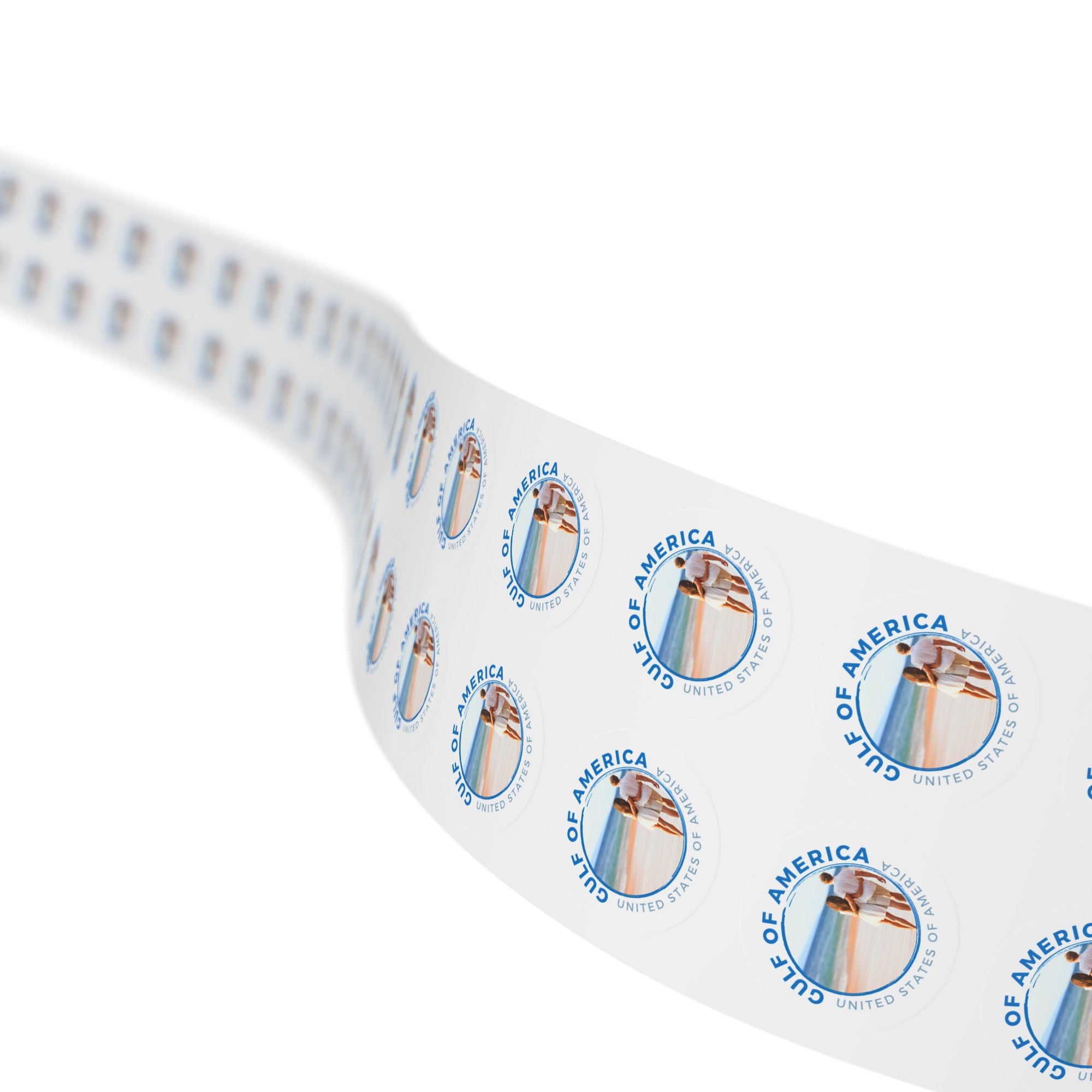American Gulf Round Sticker Labels