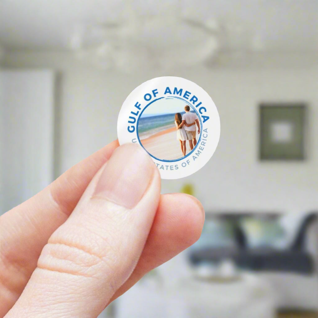 American Gulf Round Sticker Labels
