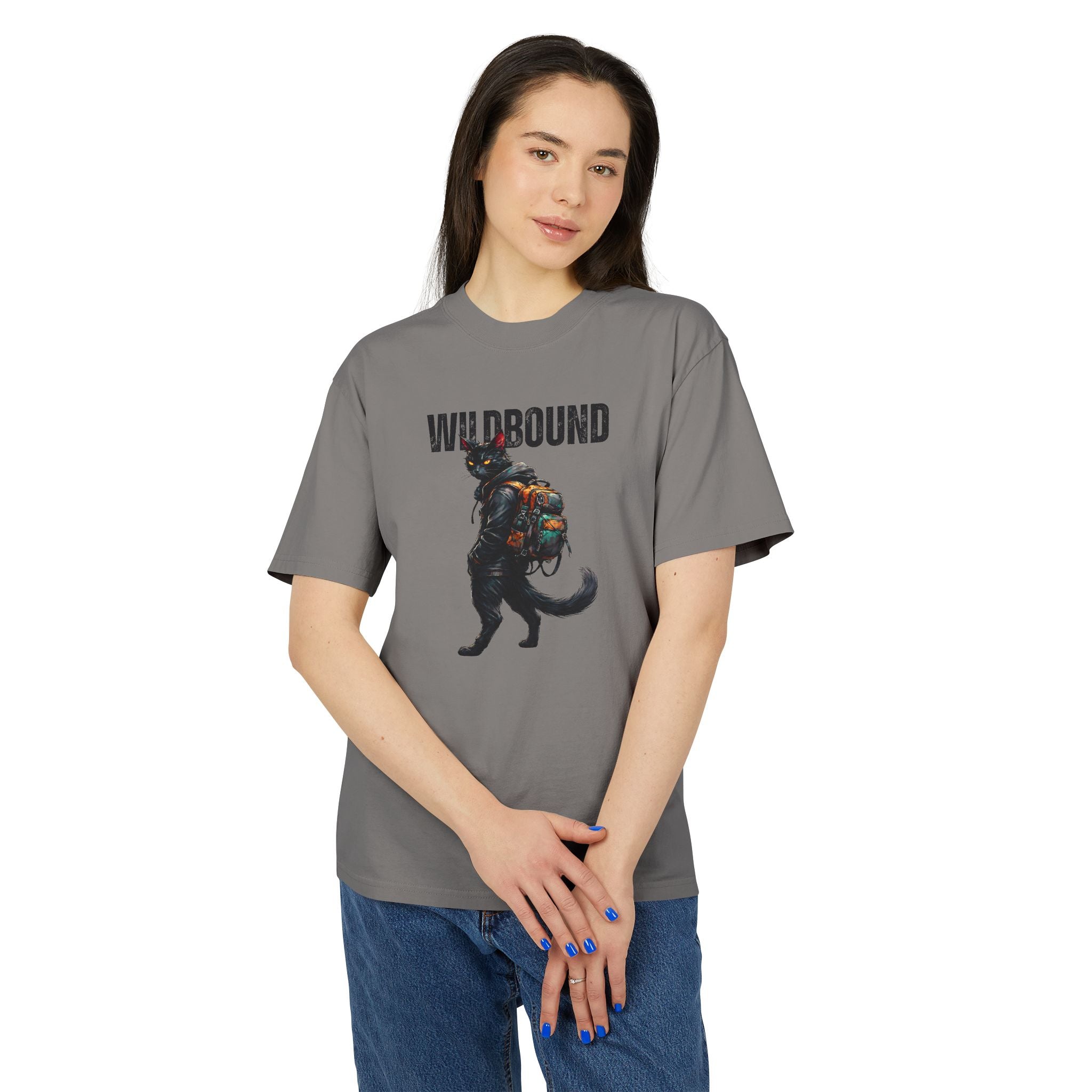 Wildbound Backpack Cat Heavyweight Faded Tee