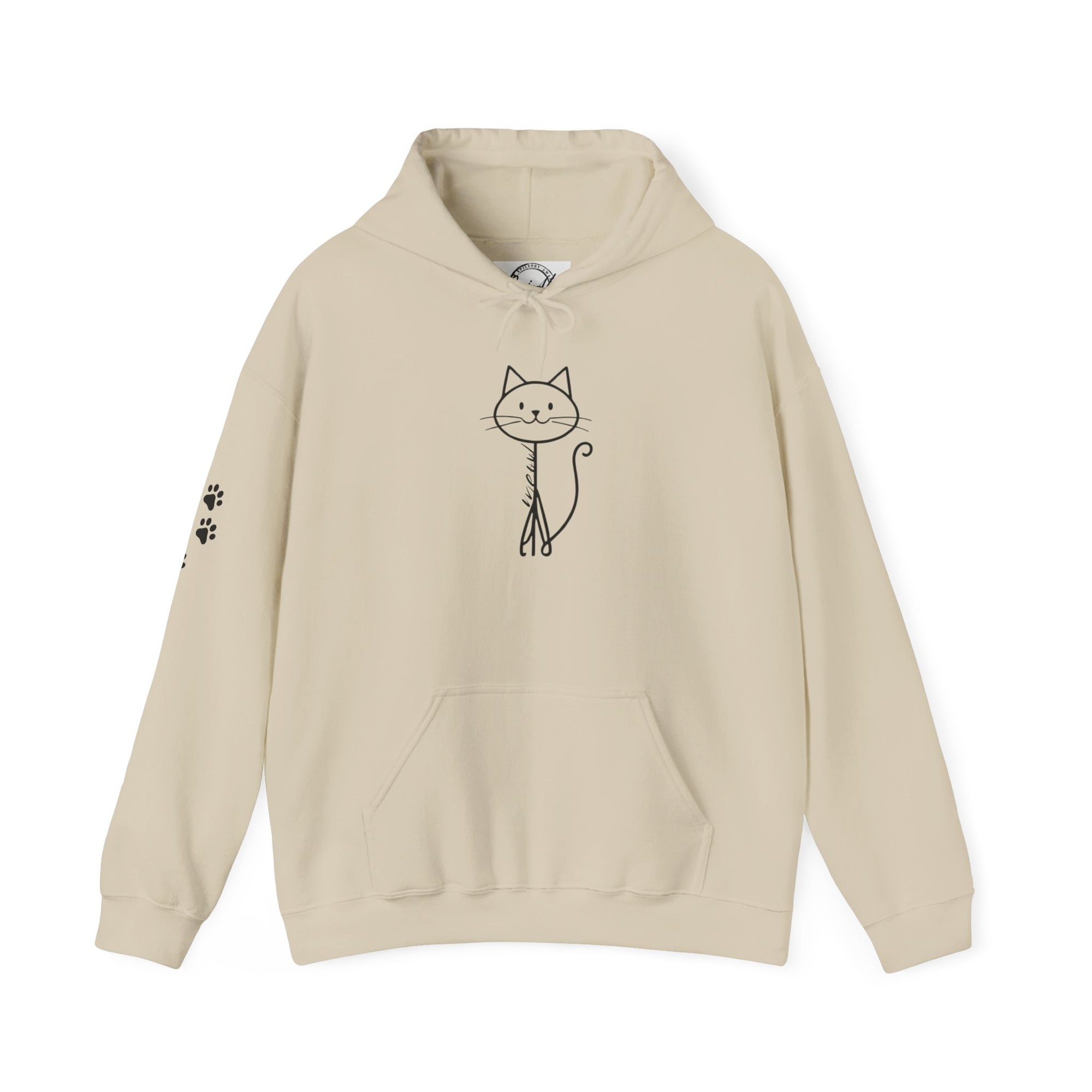 Cozy Stick Cat Lover Hoodie